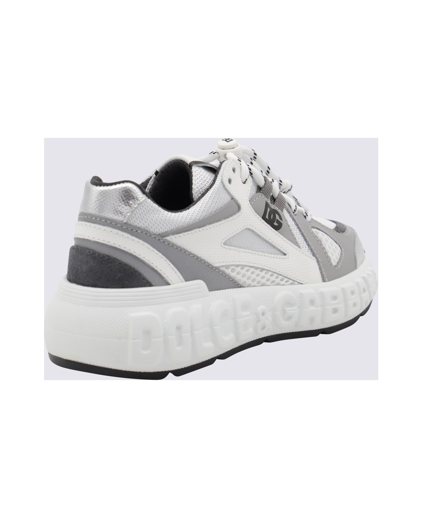 Dolce 
Gabbana Grey And White Sneakers - Grigio/bianco