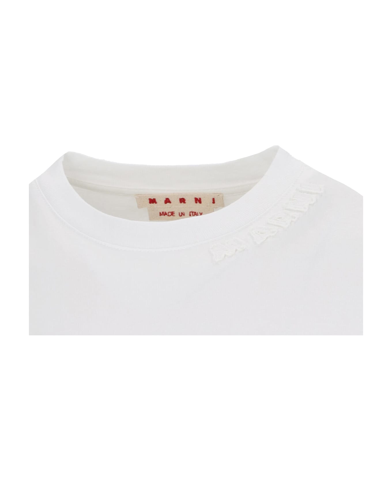 Marni White Cotton T-shirt - White