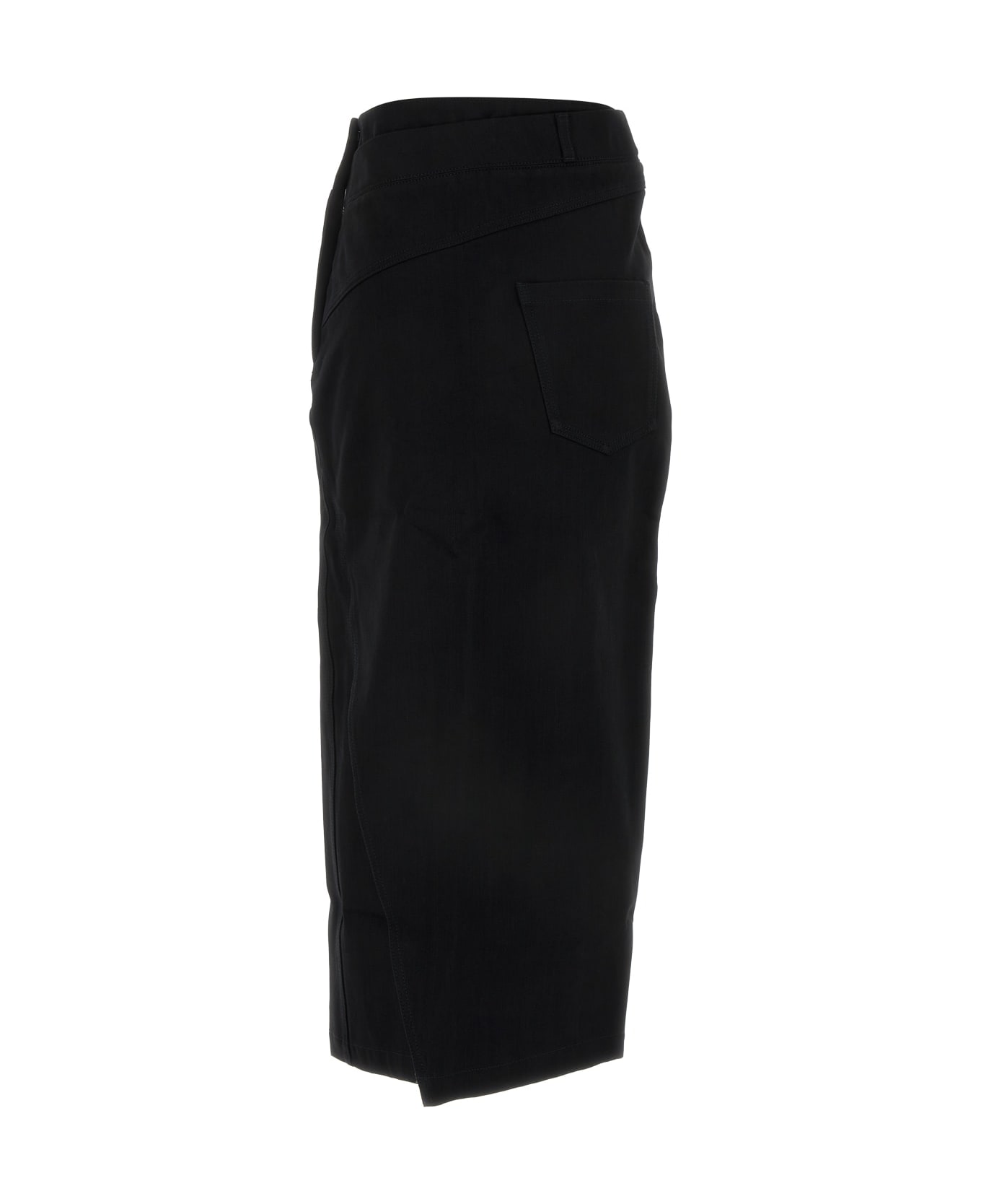 Loewe Deconstructed-designed Denim Midi Skirt - Black