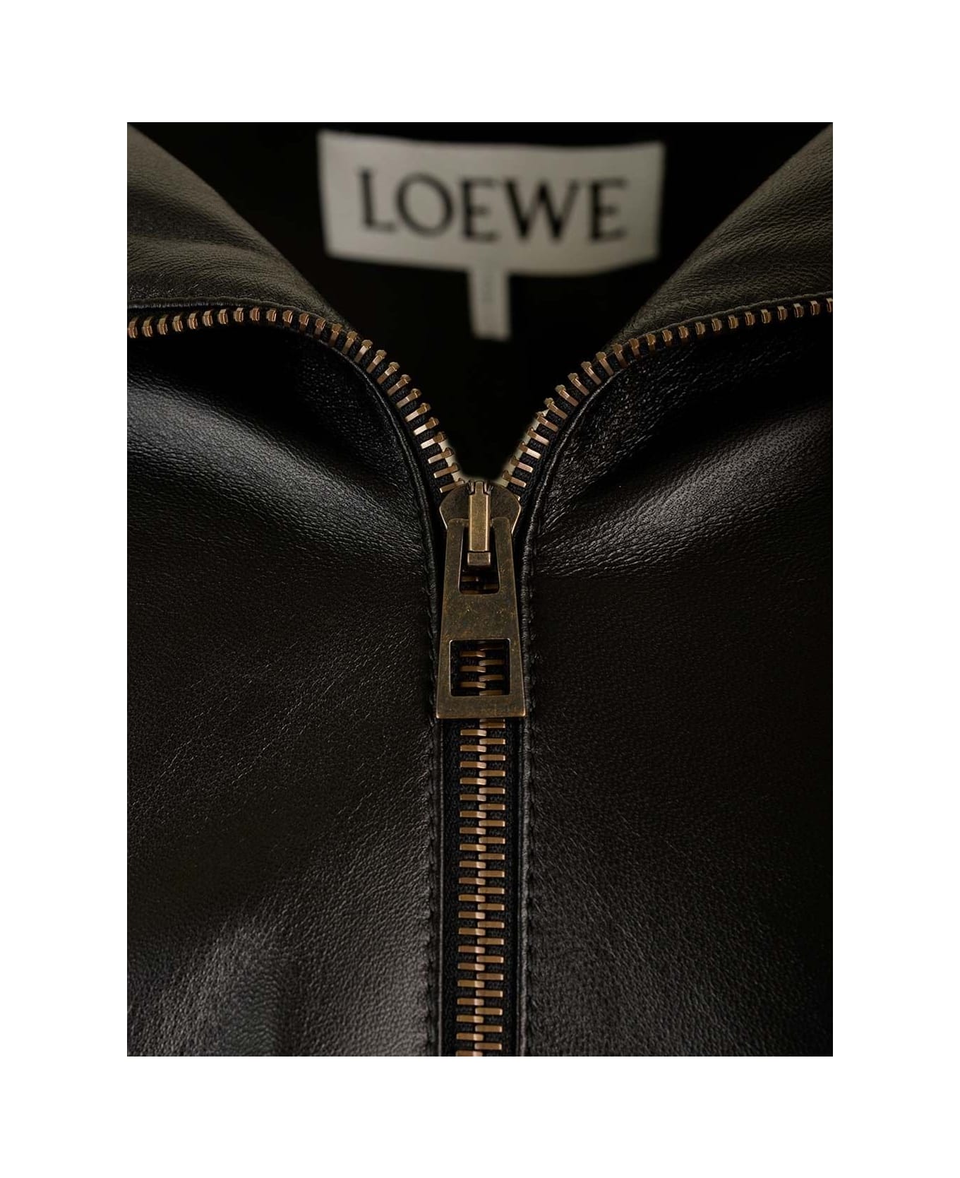 Loewe Logo Hooded Jacket - Black