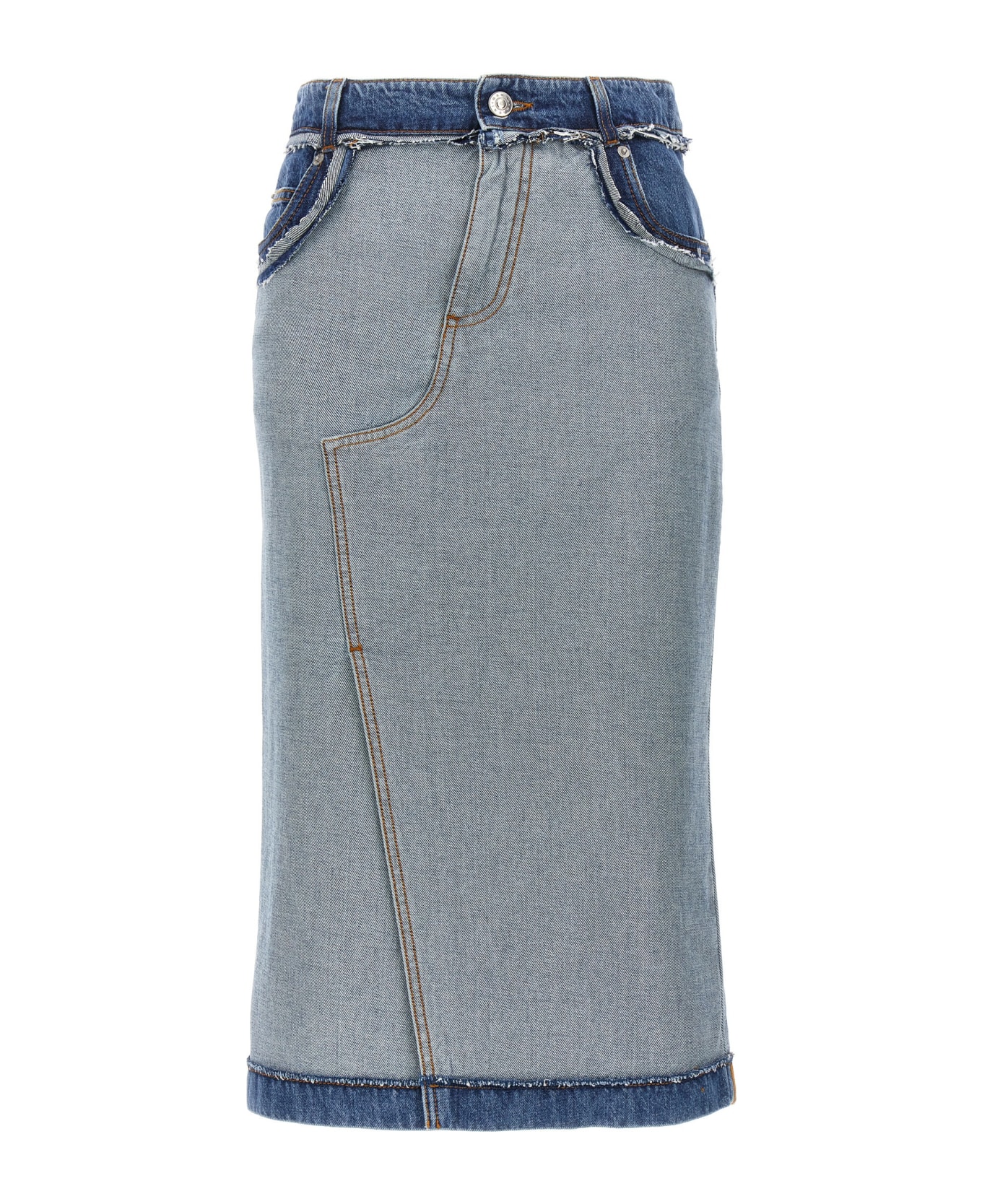 Marni Denim Midi Skirt - Light Blue スカート