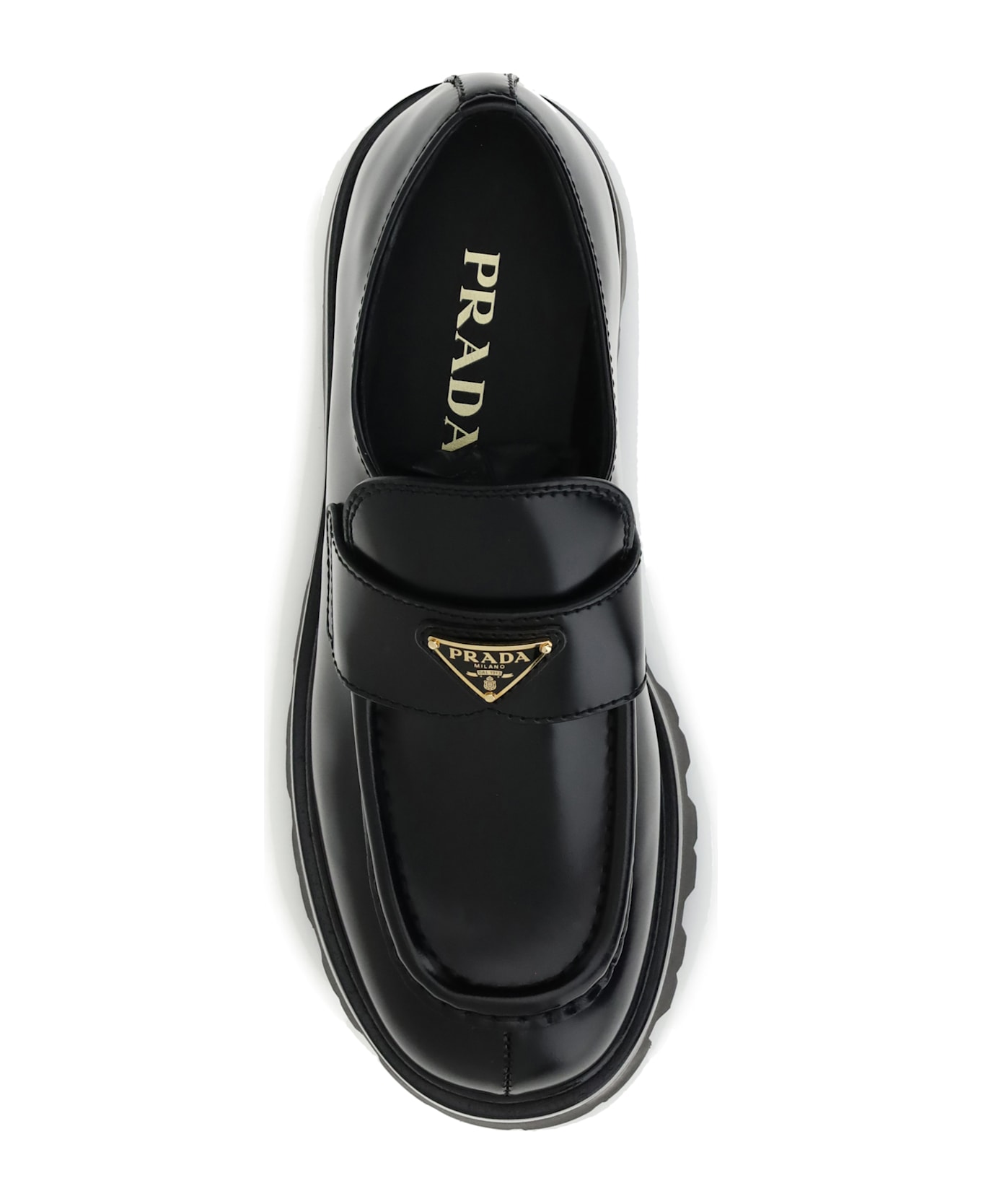 Prada Leather Monolith Loafers | italist