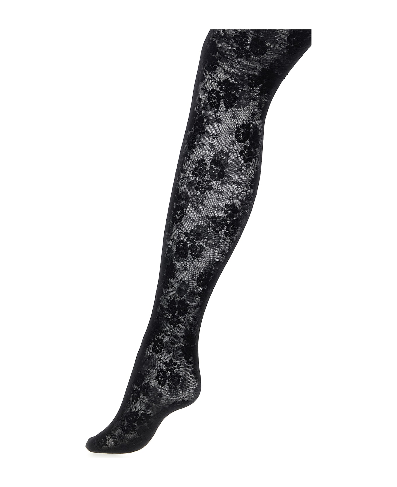 Valentino Garavani 
chez Valentino
 Lace Tights - Black  