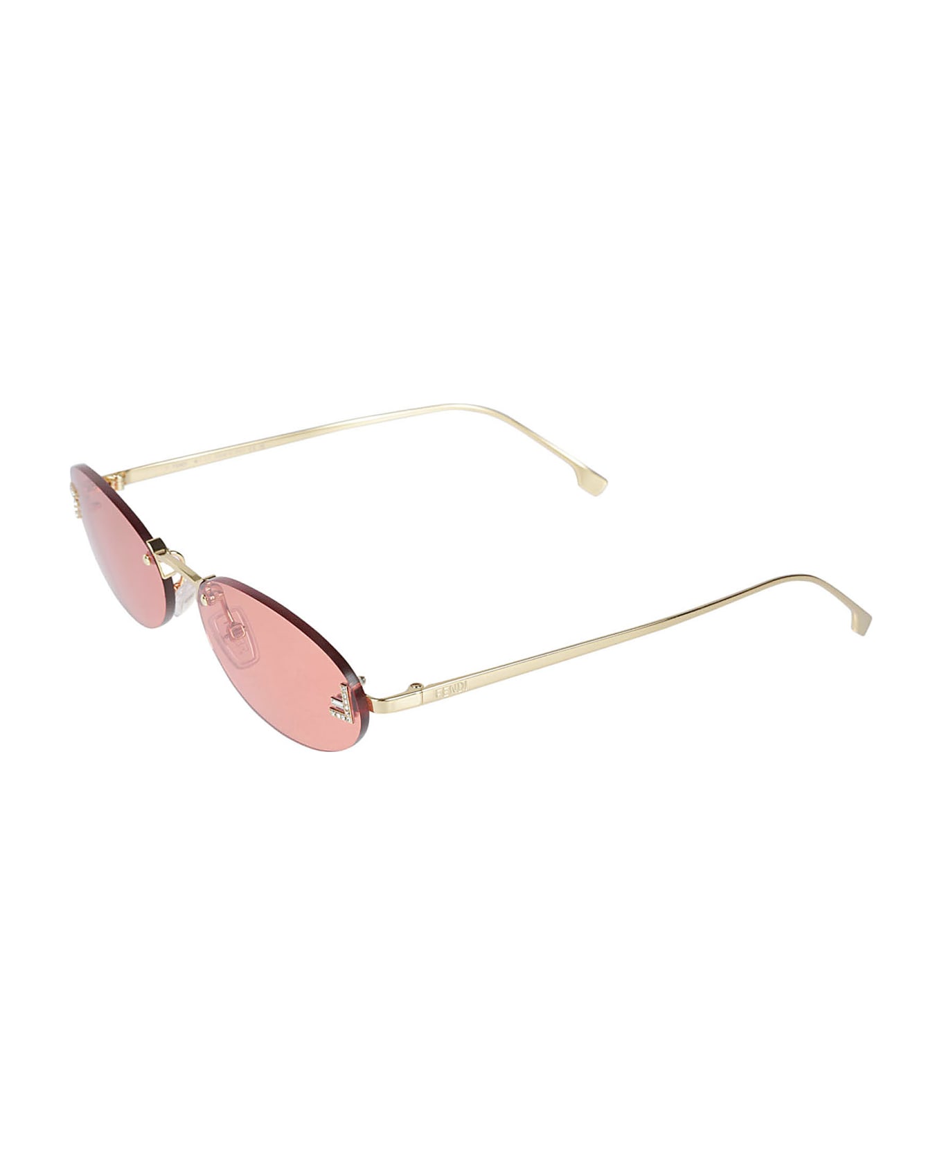 Fendi Oval Sunglasses - 30S - Black