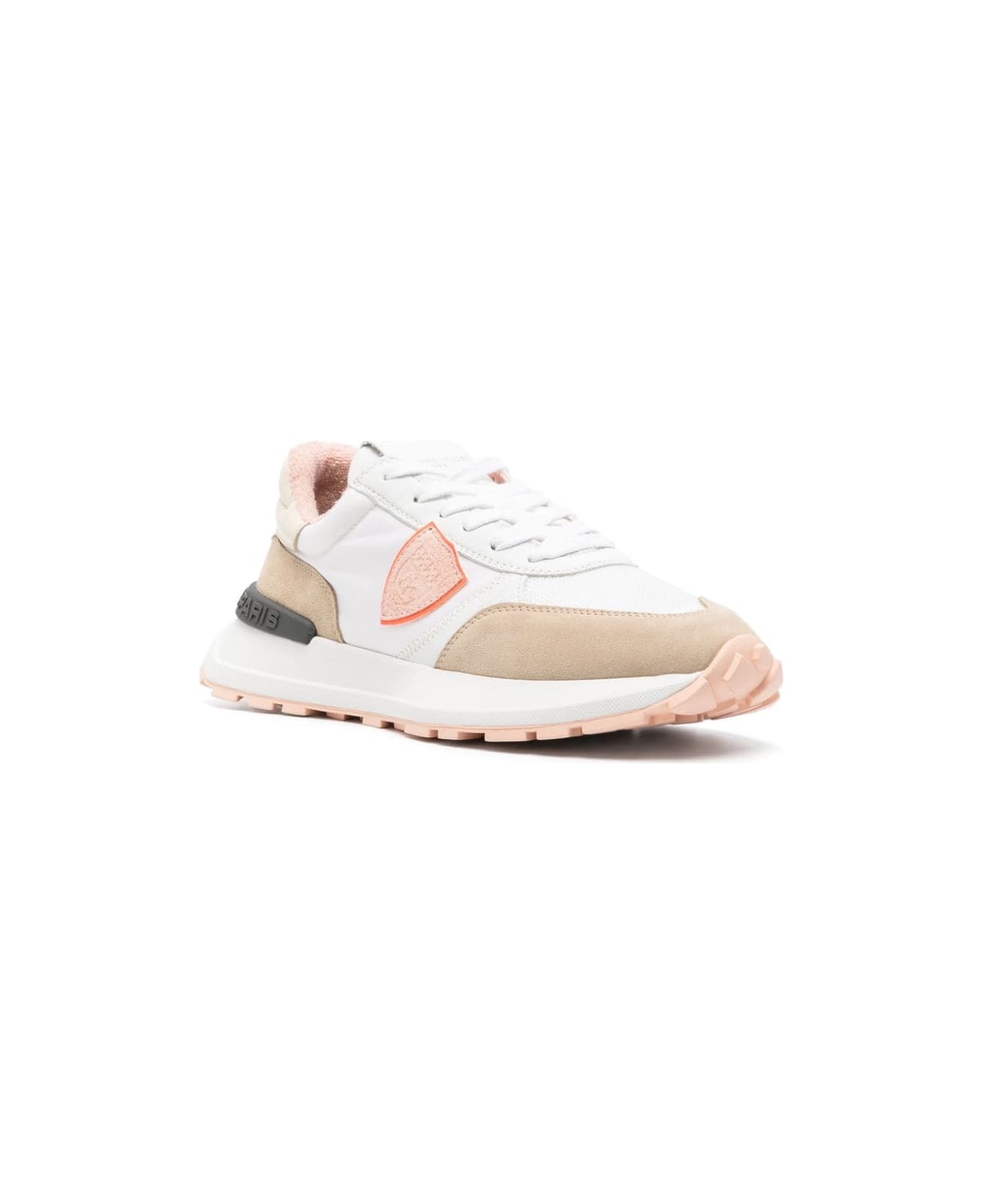 Philippe Model Running Antibes Sneakers - White And Pink - Multicolour