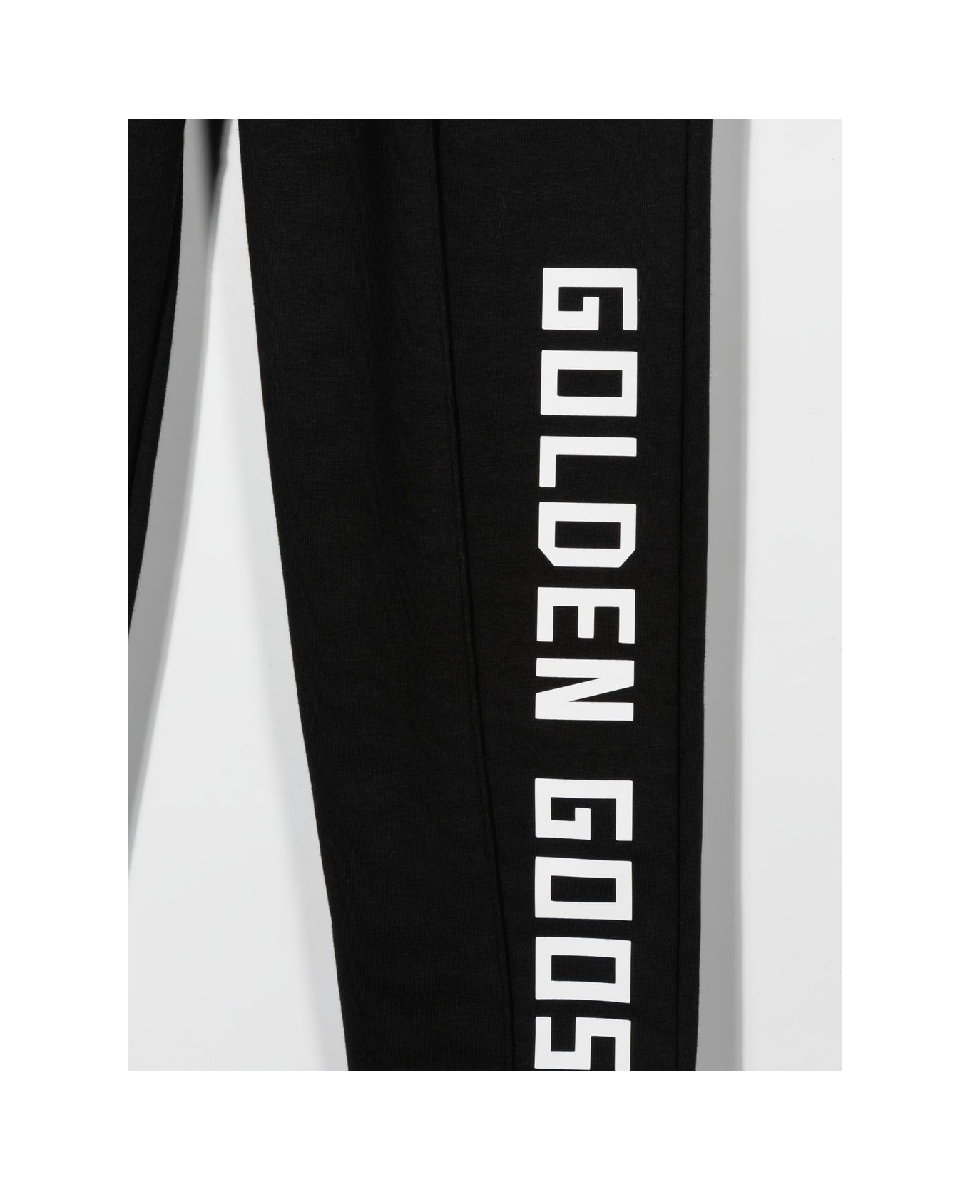 Golden Goose Black Cotton Track Pants - Nero