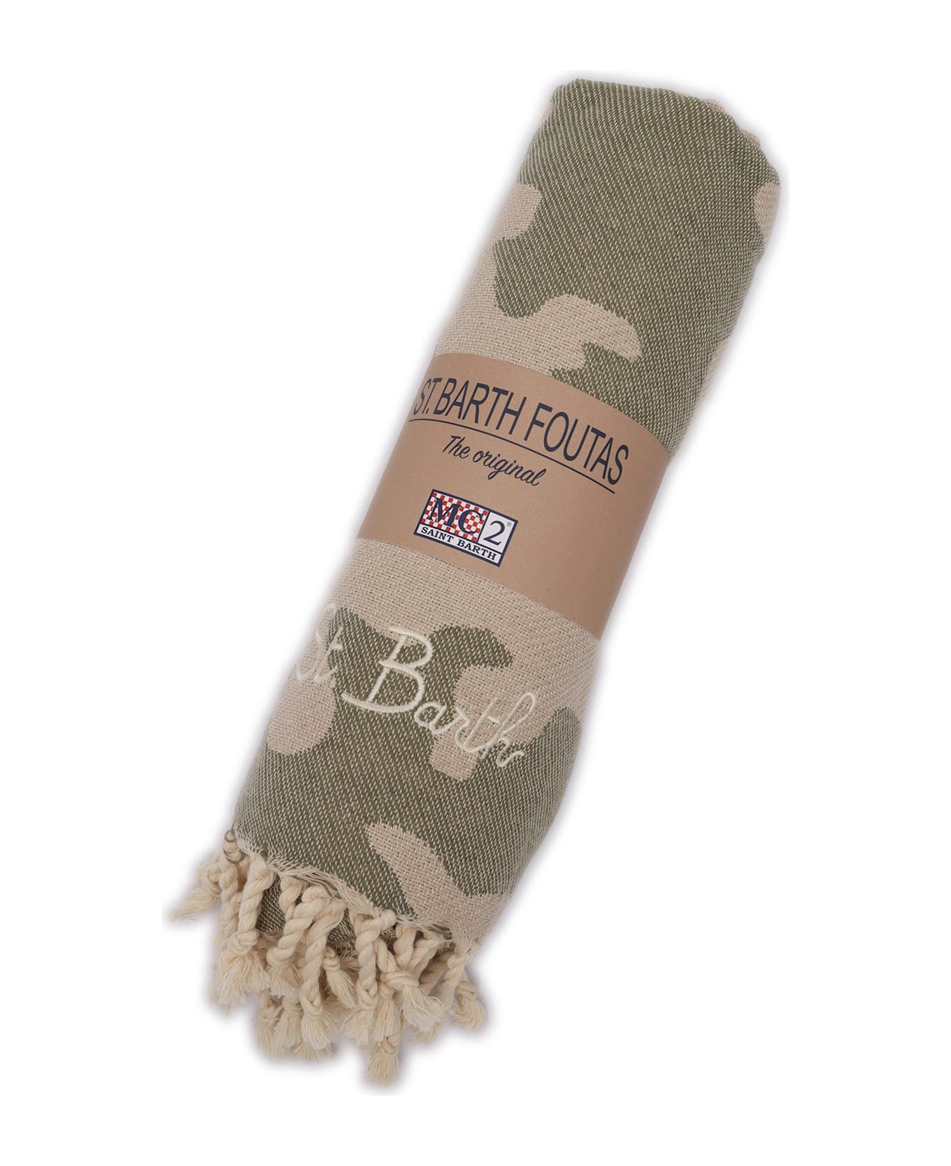 MC2 Saint Barth Jacquard Beach Towel With Fringe - MULTICOLOR