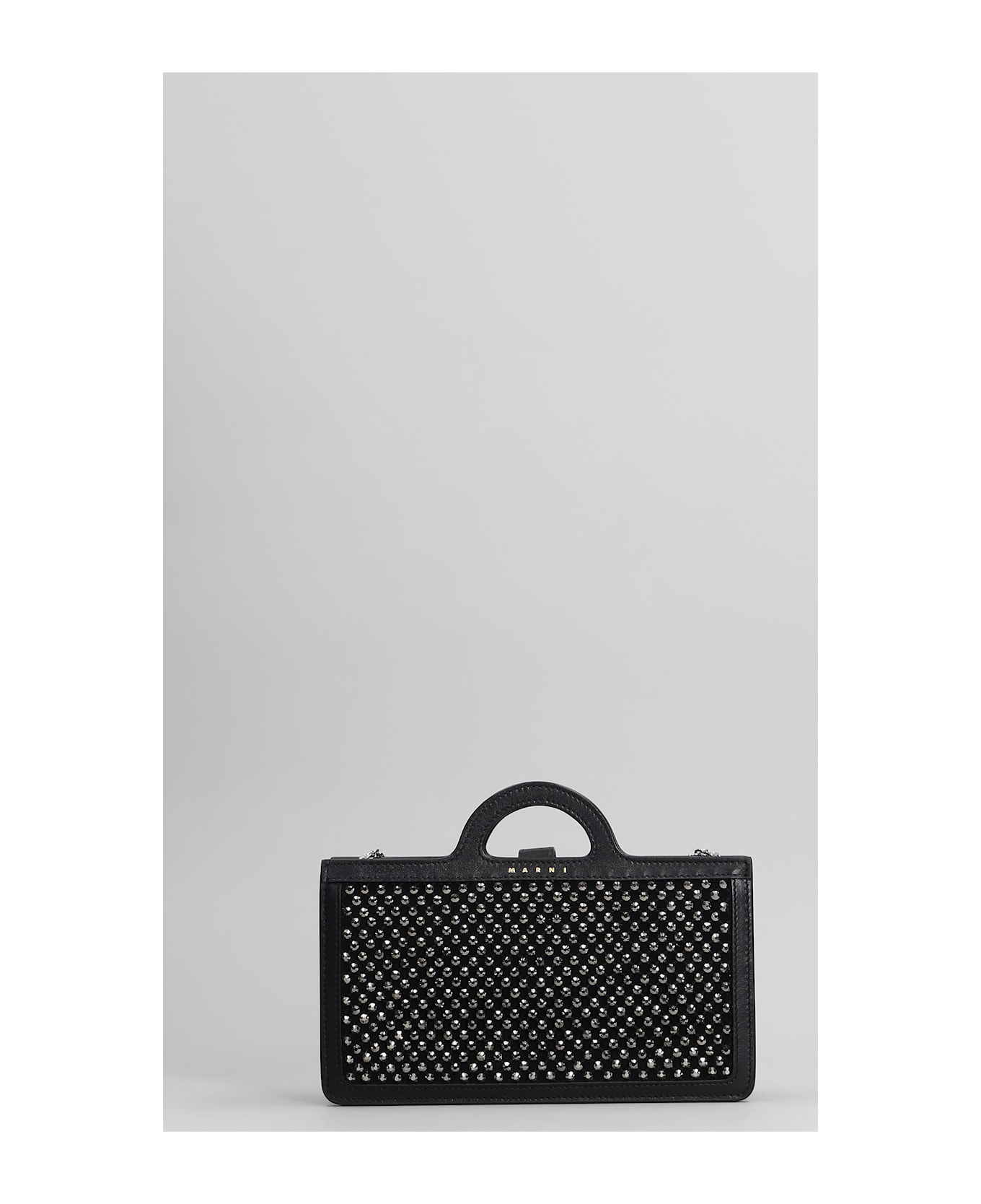 Marni Shoulder Bag In Black Leather - Black