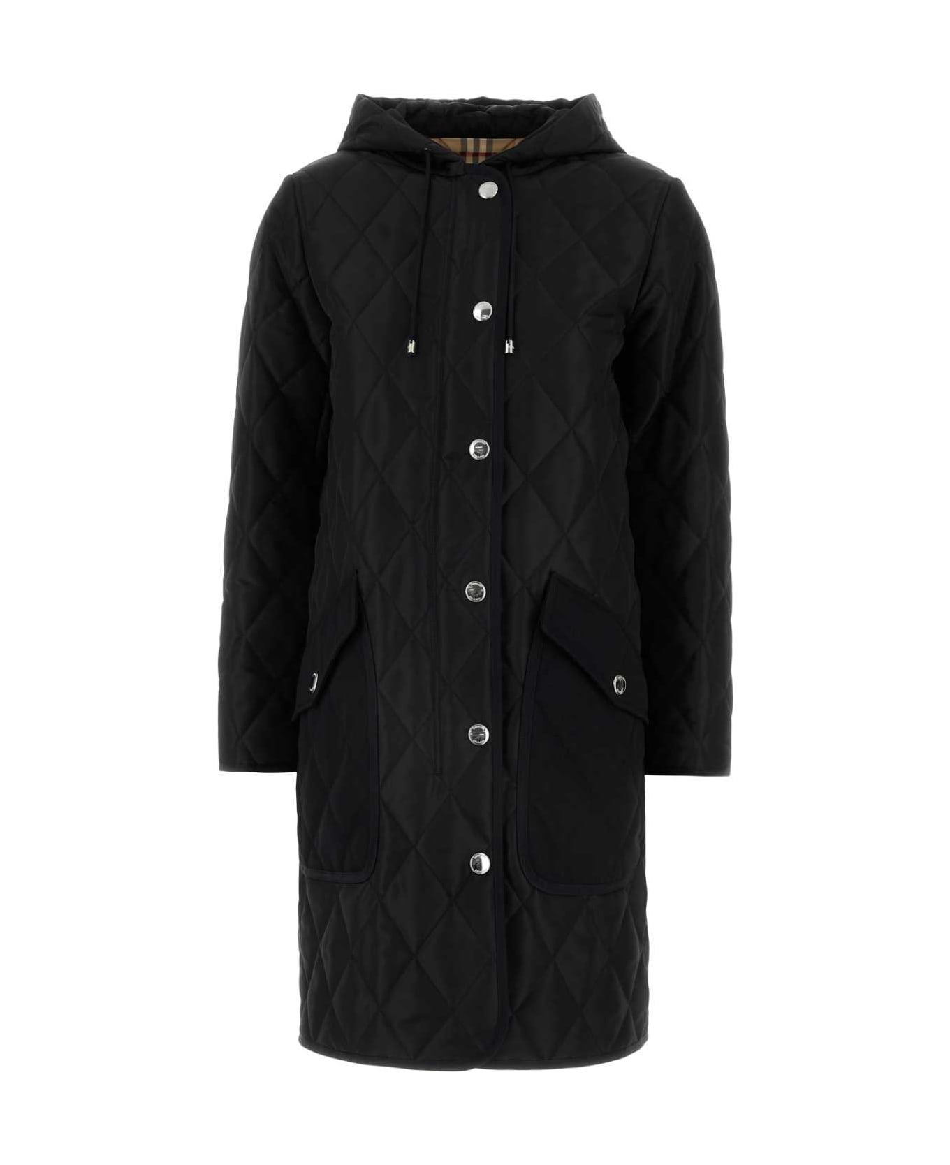 Burberry Black Nylon Padded Jacket - BLACK