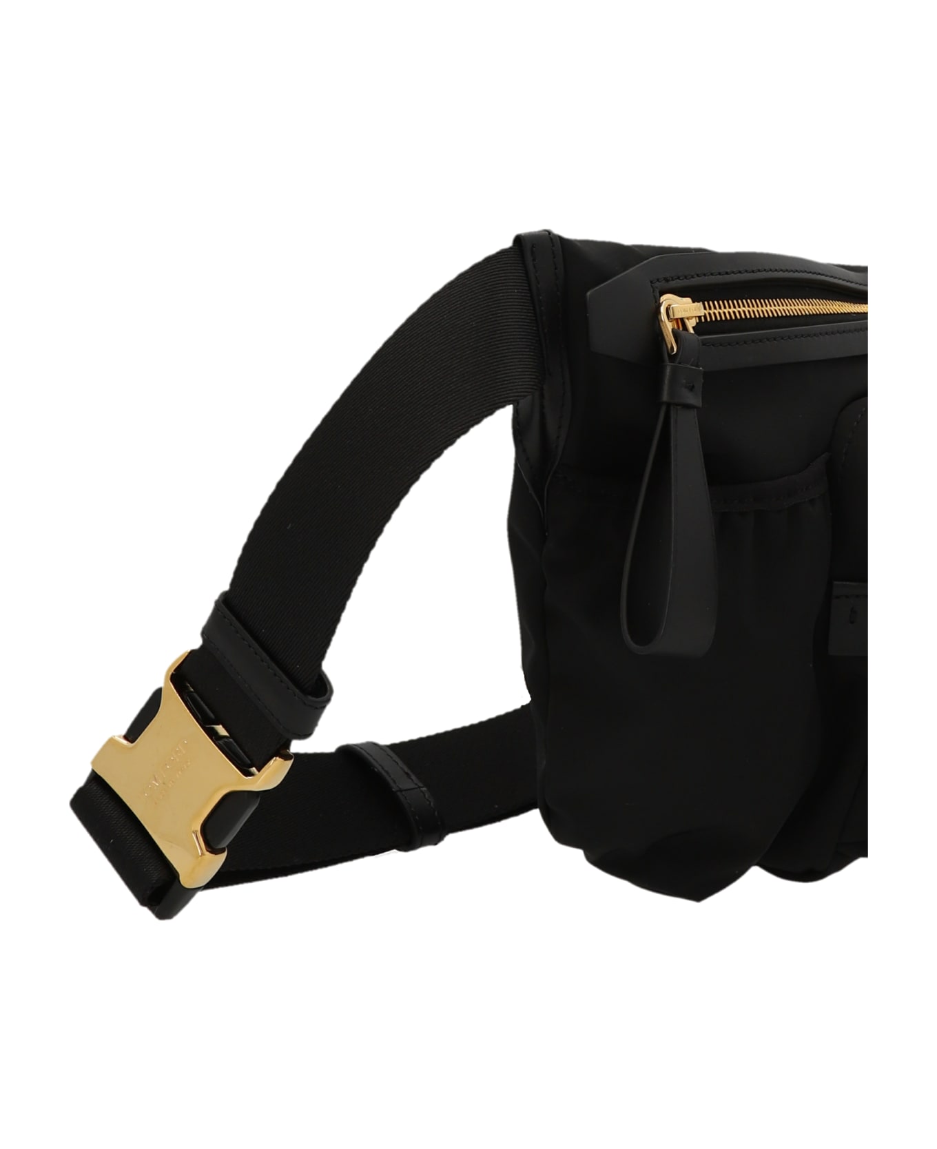 Tom Ford Logo Nylon Belt Bag - Black  