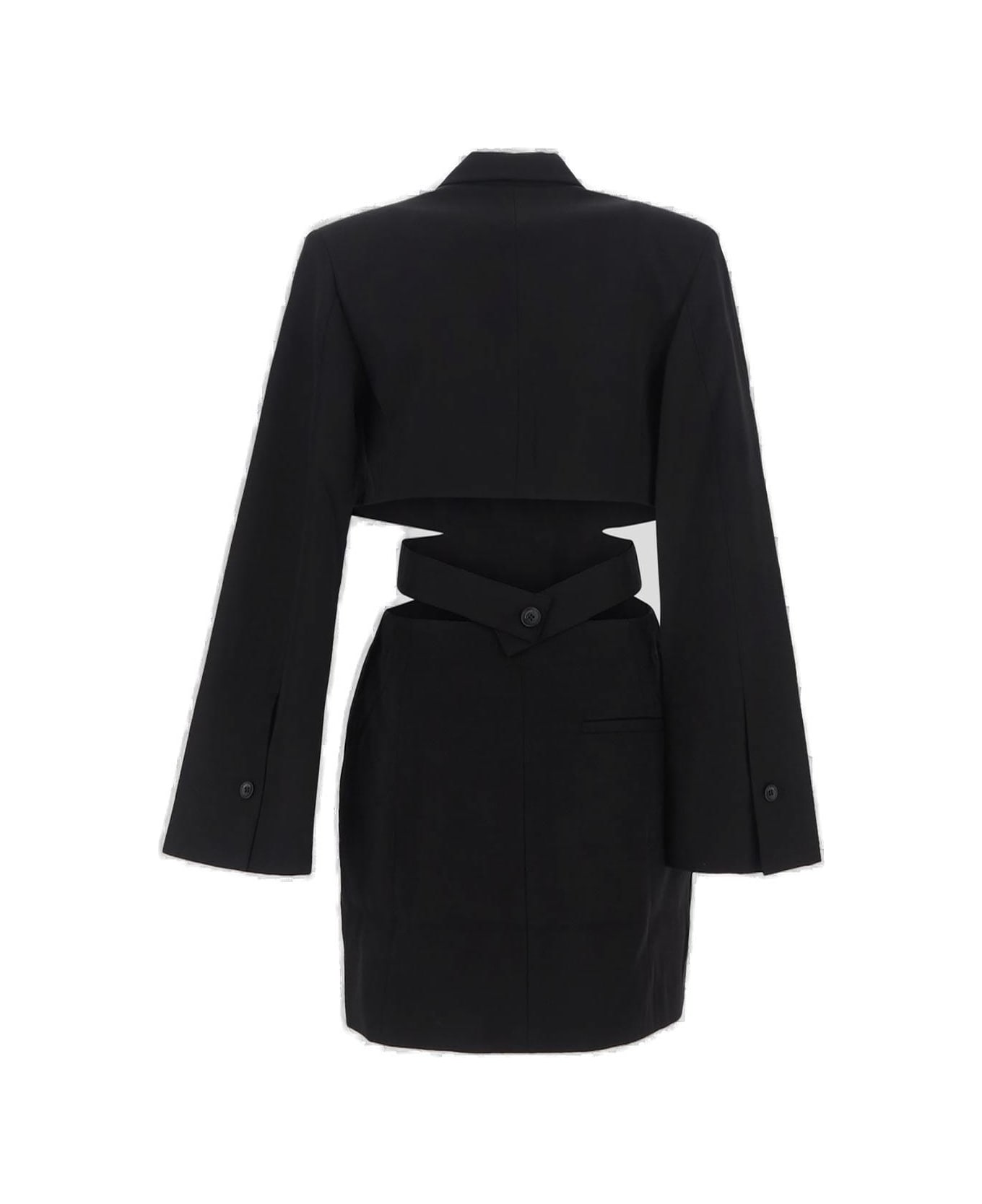 Jacquemus Cut Out Detailed Dress - Black