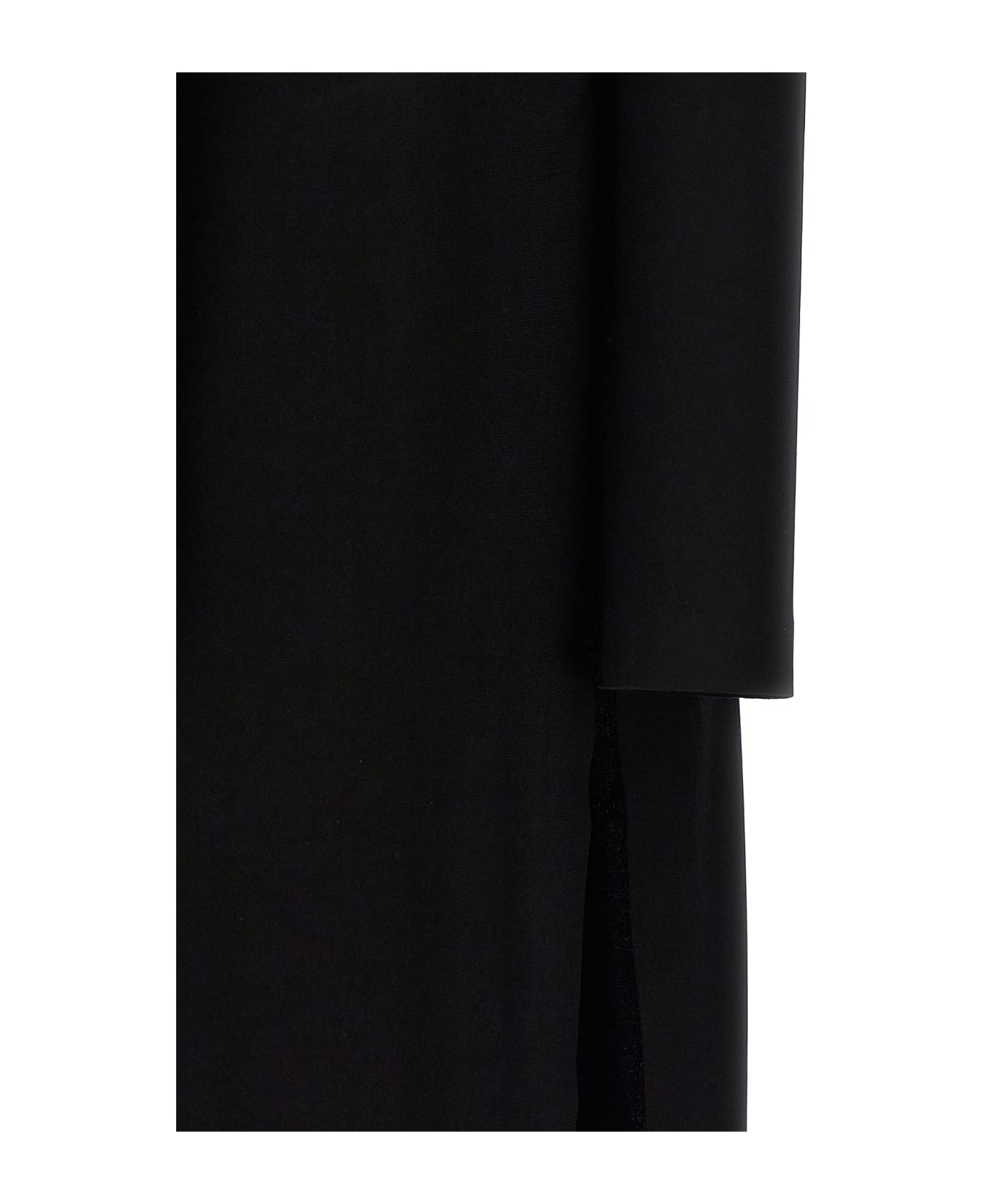 Norma Kamali Long U-neck Dress - Black  