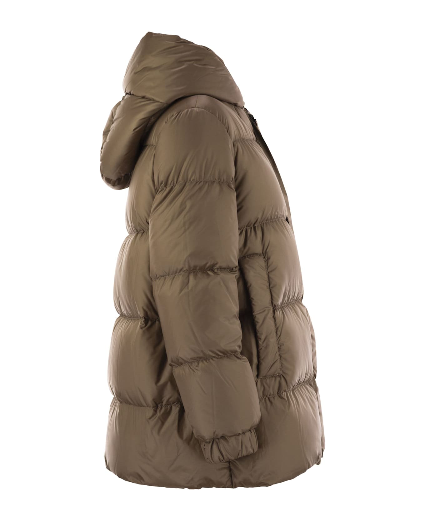 Max Mara The Cube Seia - Drip-proof Canvas Down Jacket - Beige