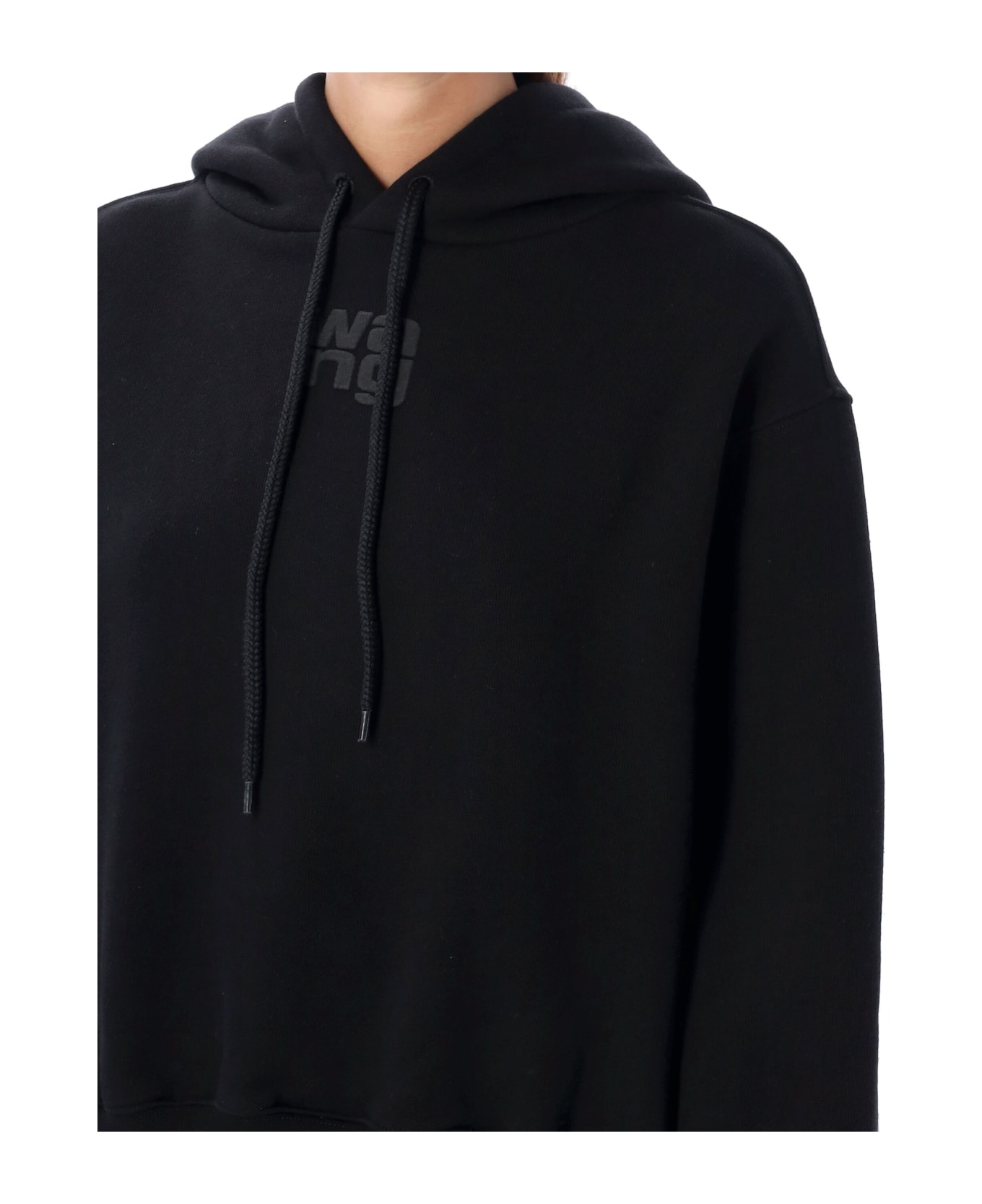 T by Alexander Wang Felpa Con Logo - BLACK