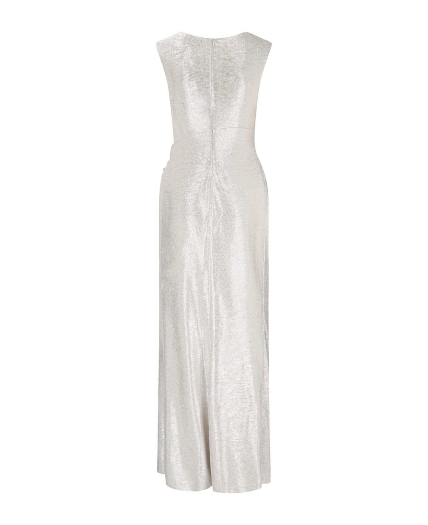 Polo Ralph Lauren Ilianne Sleeveless Evening Dress - Champagne Silver