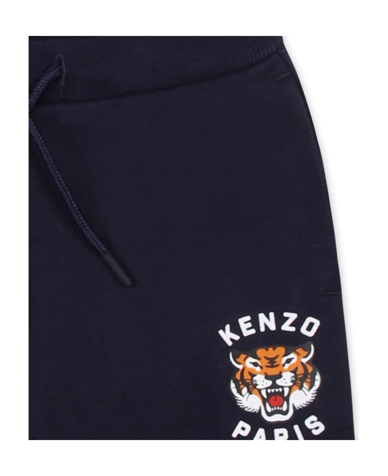 Kenzo Kids Blue Suit For Baby Boy With Lucky Tiger - Blue