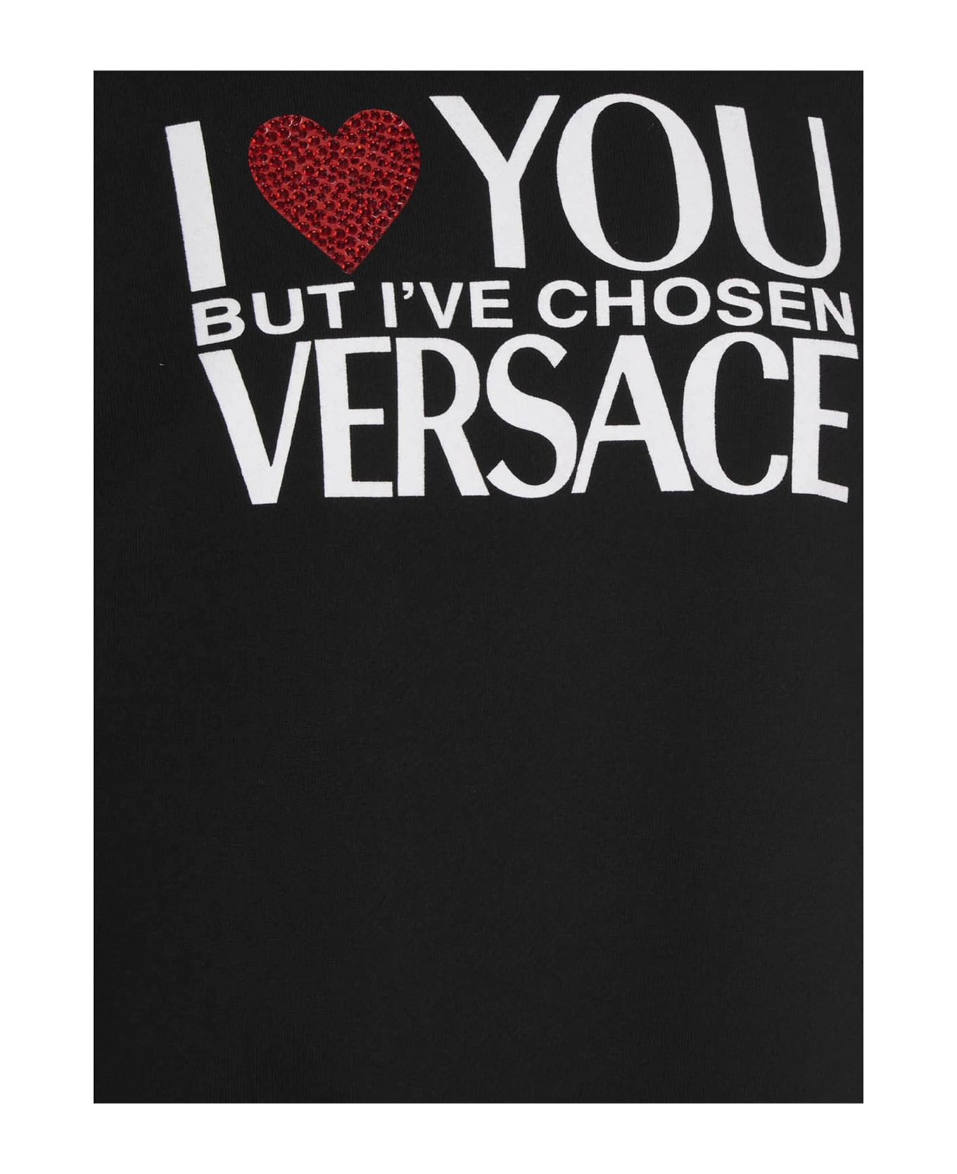 Versace 'i Love You' Hoodie - Black   フリース