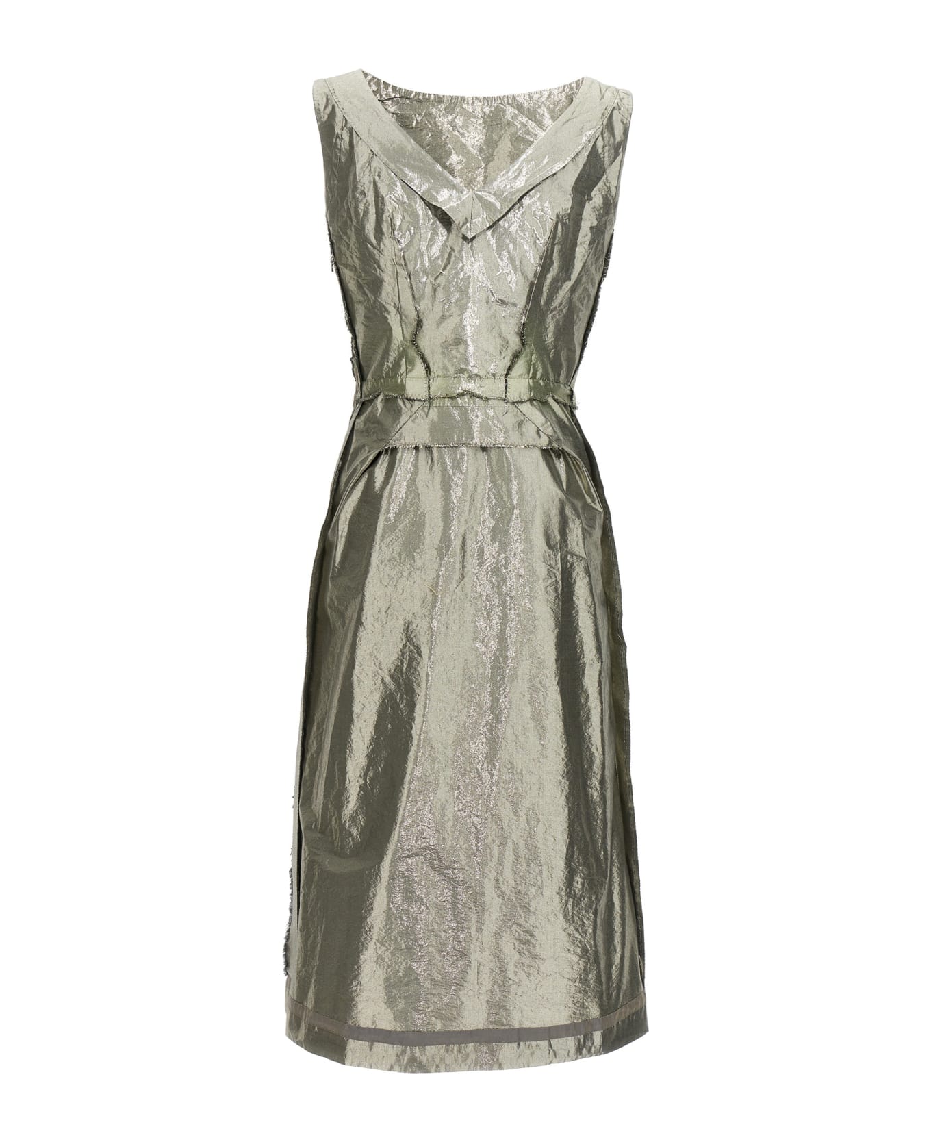 Maison Margiela Laminated Dress - Silver