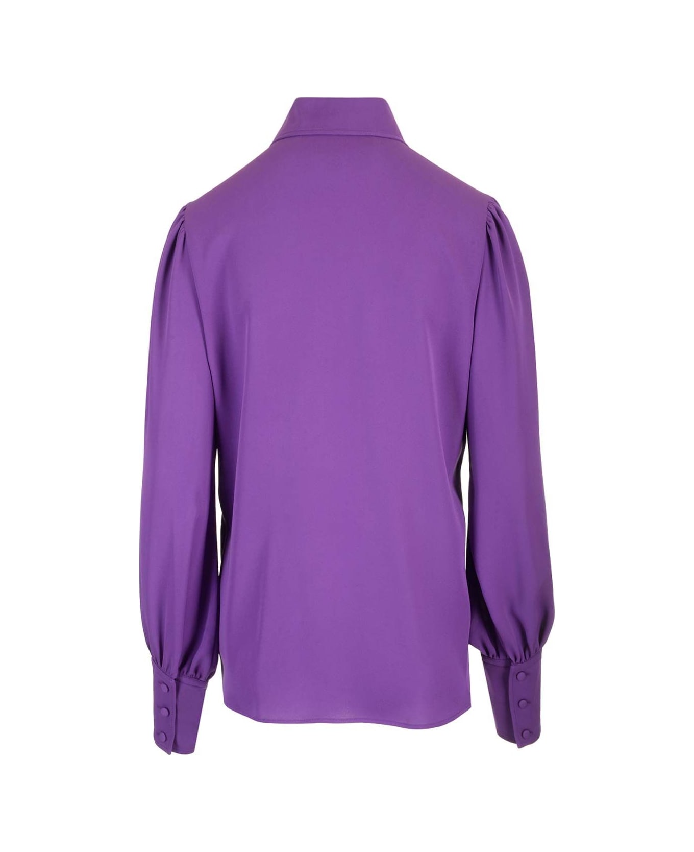 Valentino Garavani Silk Georgette Shirt - Violet