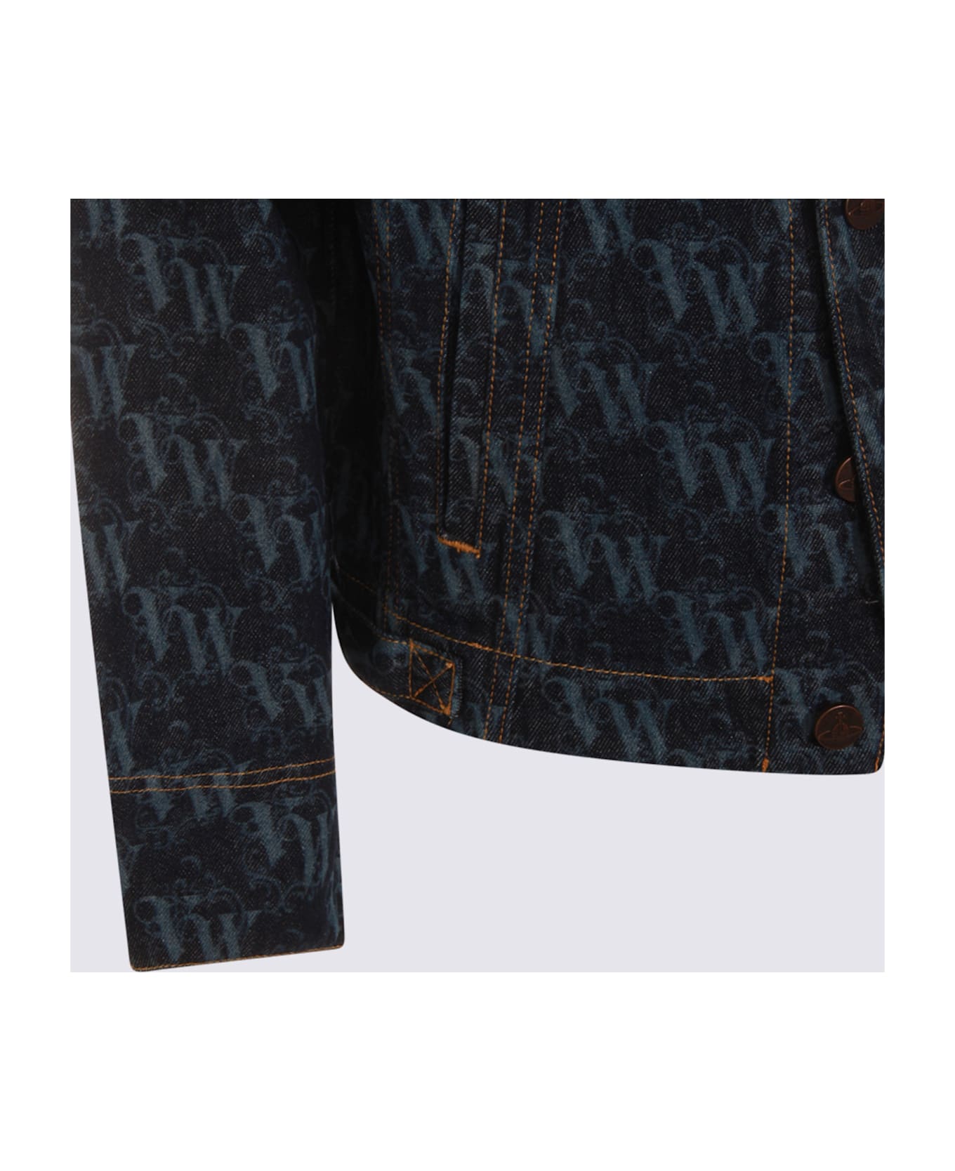 Vivienne Westwood Blue Denim Cotton Jacket - VW FRAME