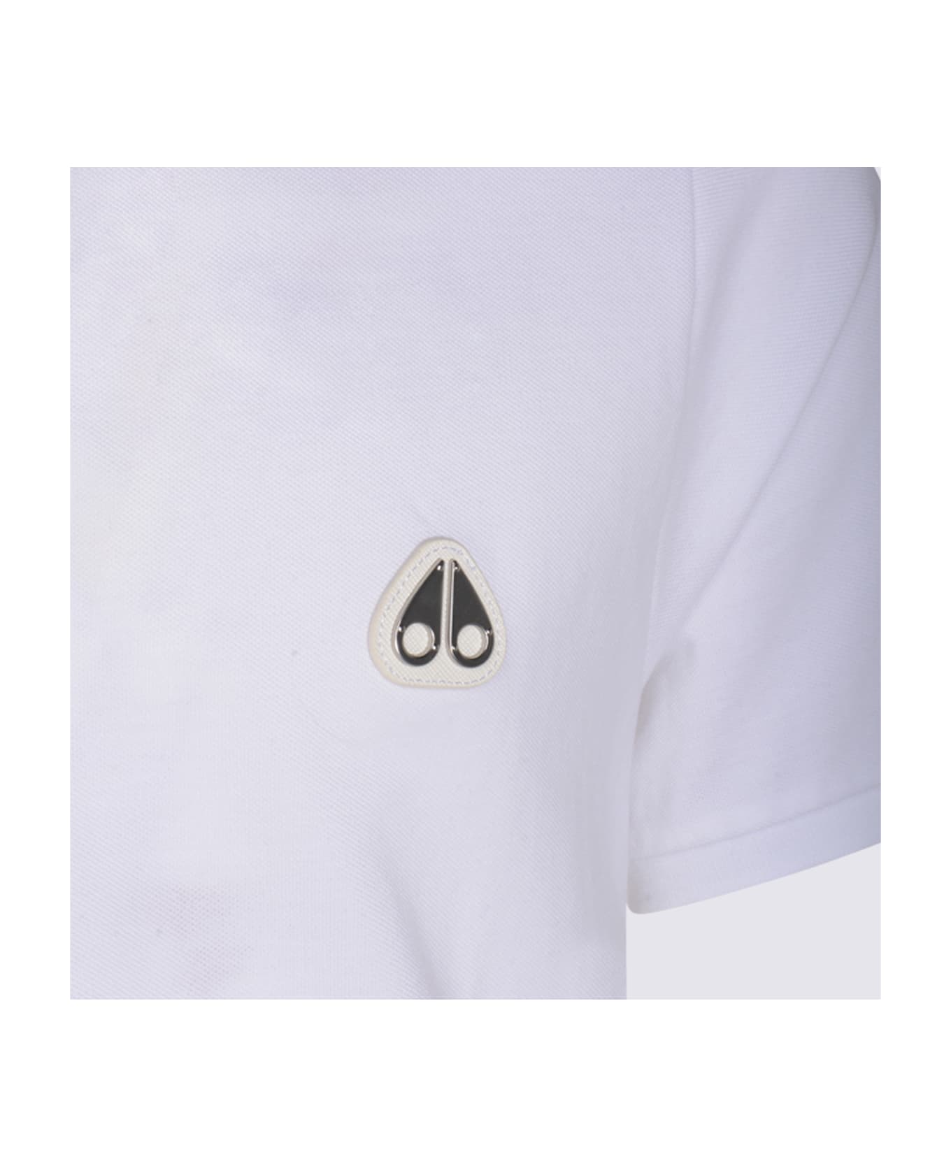 Moose Knuckles White Cotton Polo Shirt - White