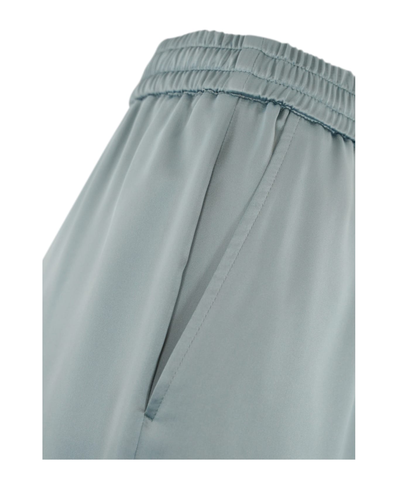 Herno Straight Trousers In Technical Fabric - BLUE
