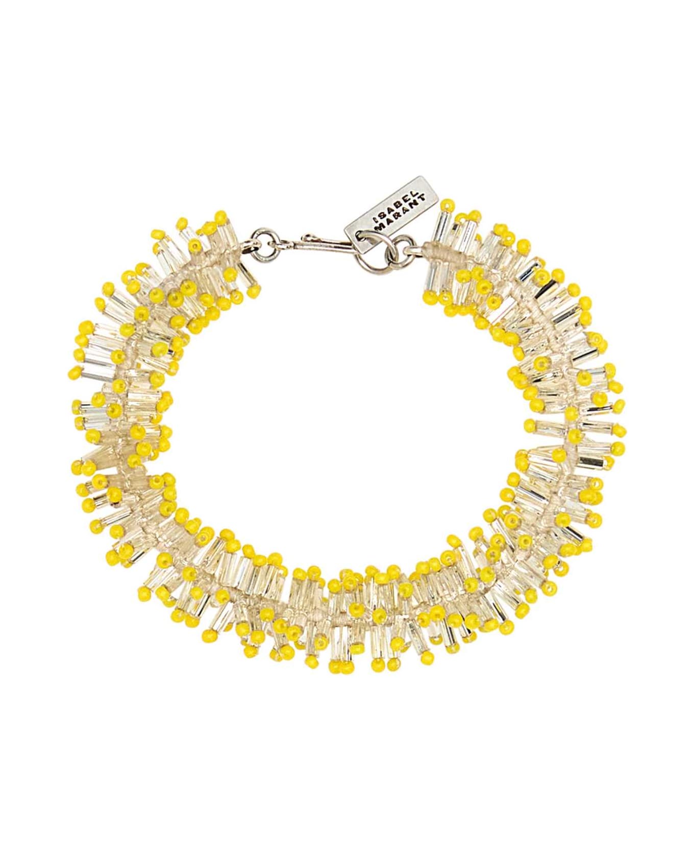 Isabel Marant Two-tone Beads Bracelet - YELLOWSILVER