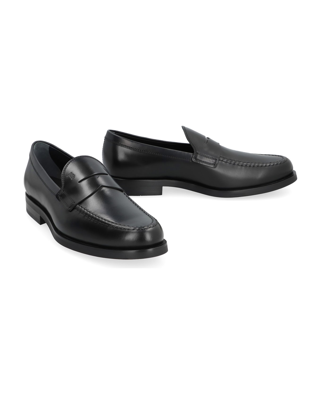 Tod
s Leather Loafers - Black