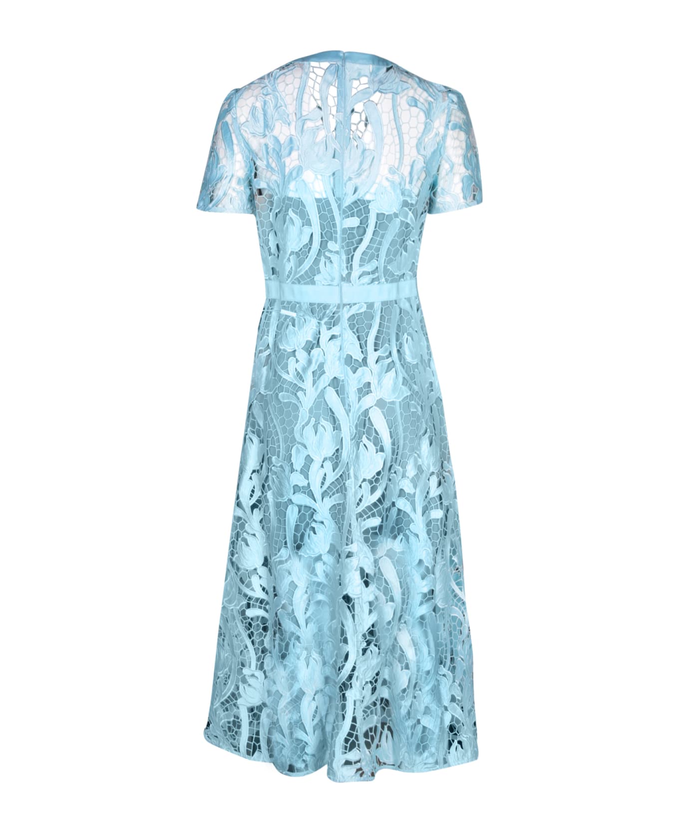 self-portrait Lace Light Blue Dress - Blue ワンピース＆ドレス