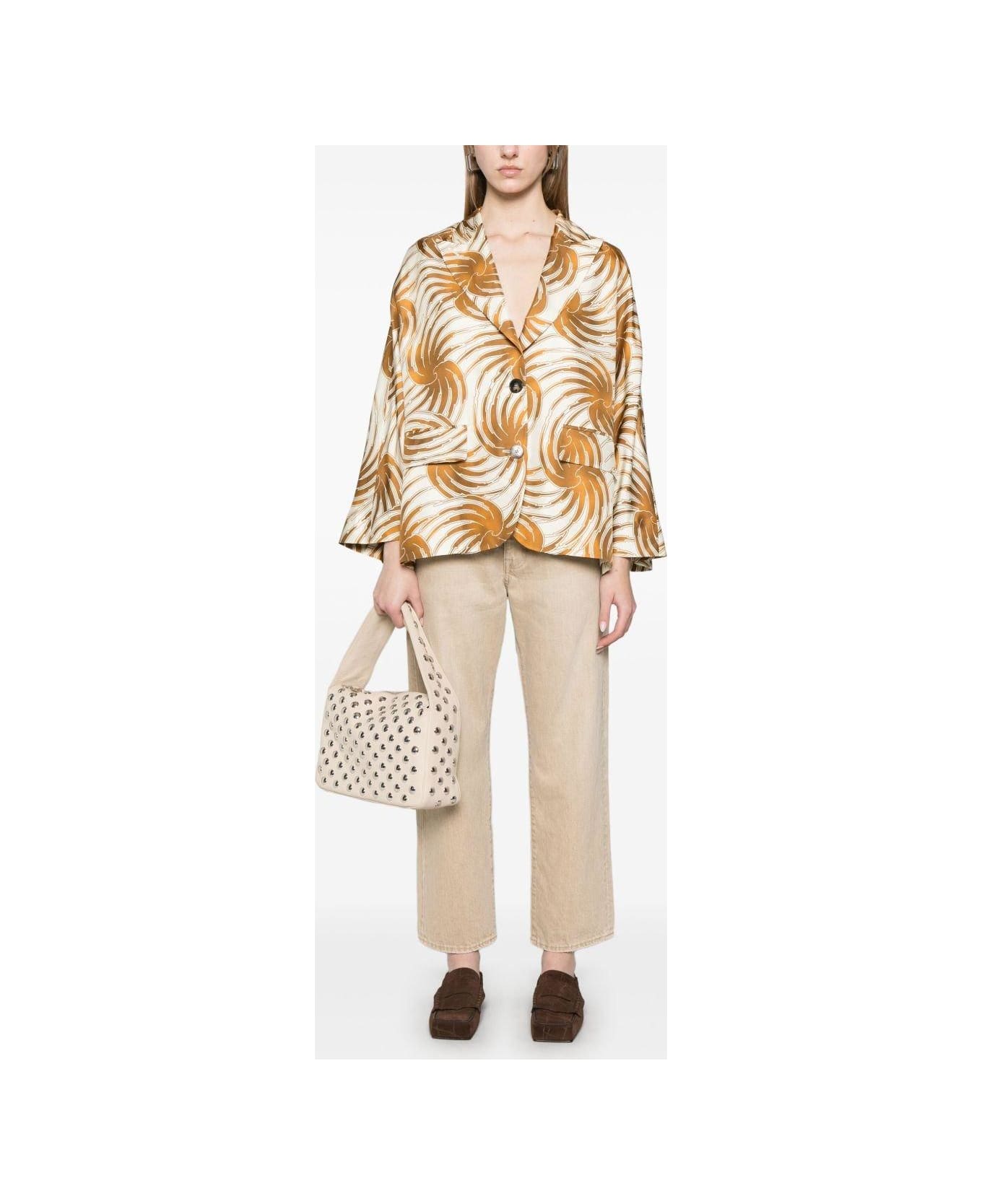 Alberto Biani Patterned Jacket - Beige