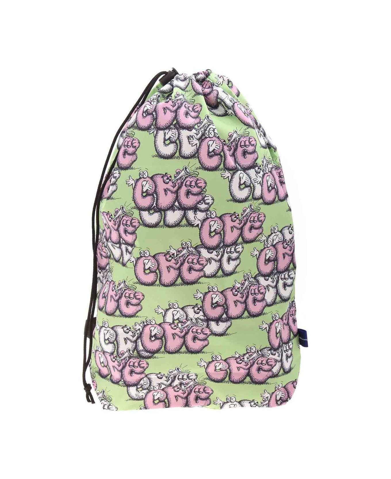 Comme des Garçons X Kaws Graphic Print Backpack - Green バックパック