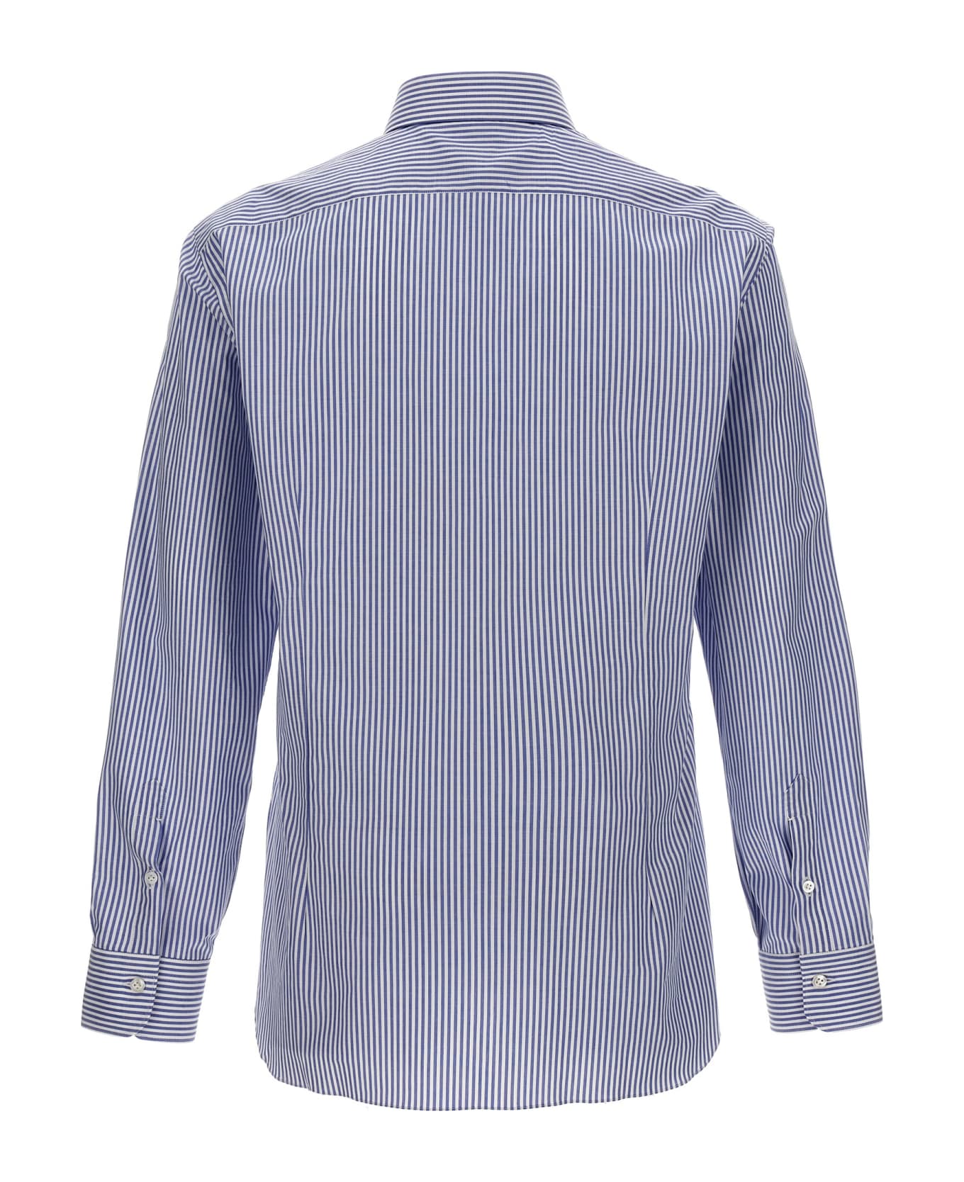 Barba Napoli Striped Shirt - Light Blue シャツ