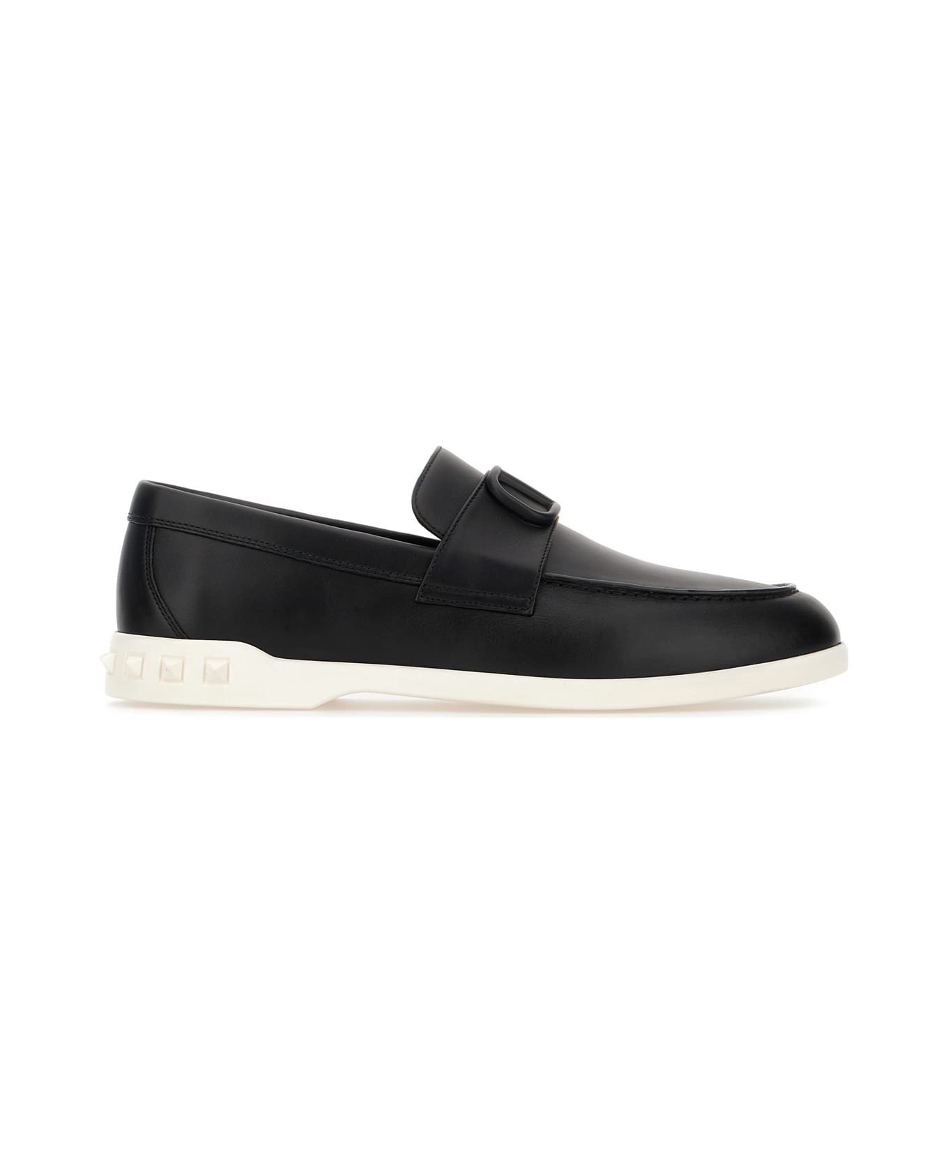 Valentino Garavani Black Leather Loafers - Nero
