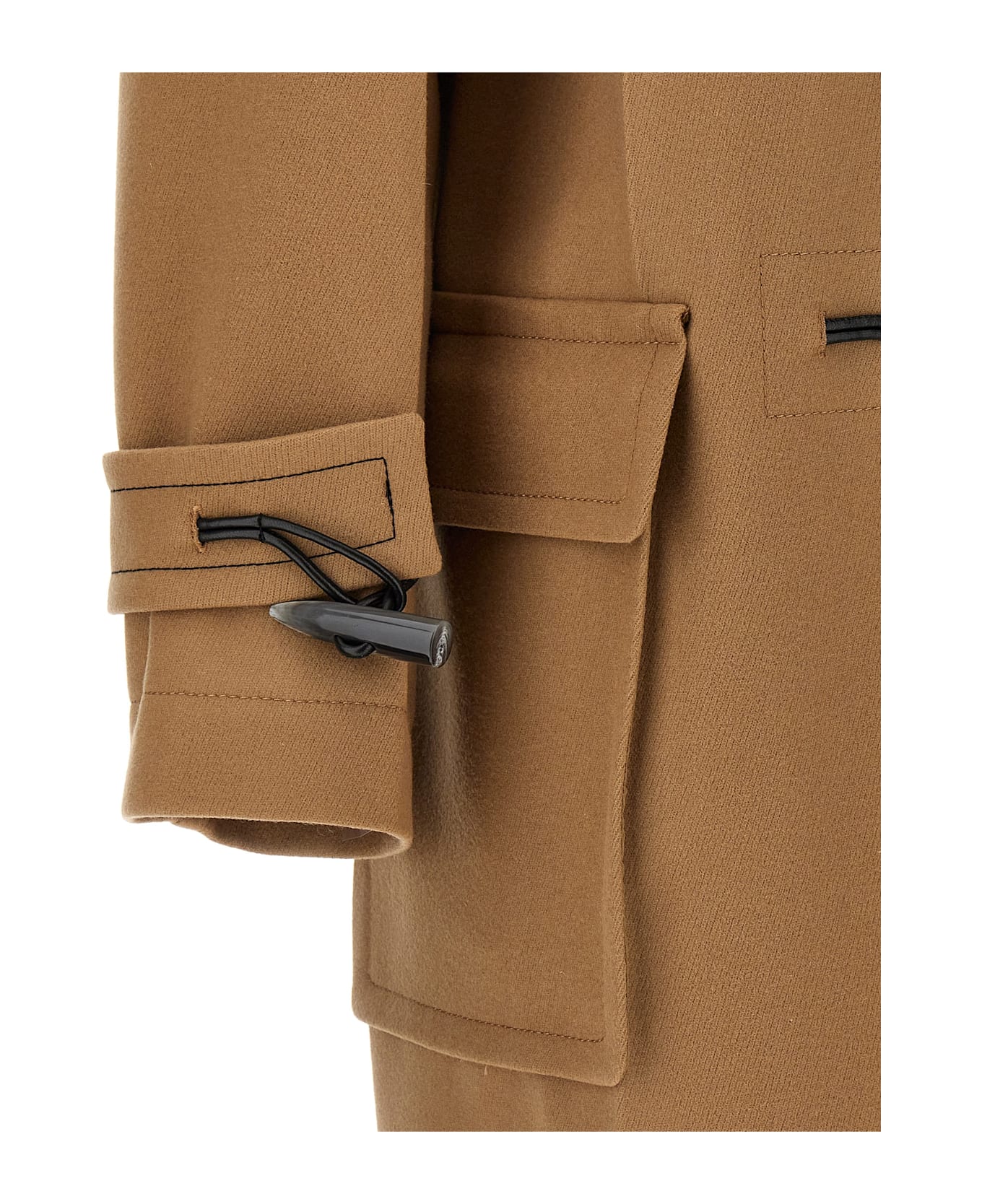 Victoria Beckham 'oversized Duffle' Coat - Beige