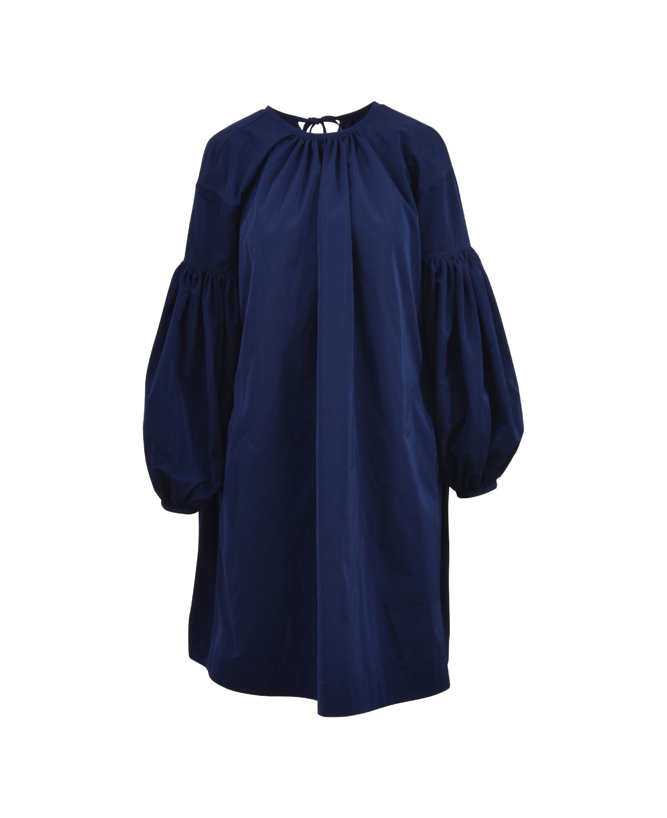 Calvin Klein Lace Detail Bishop Dress - BLUE
