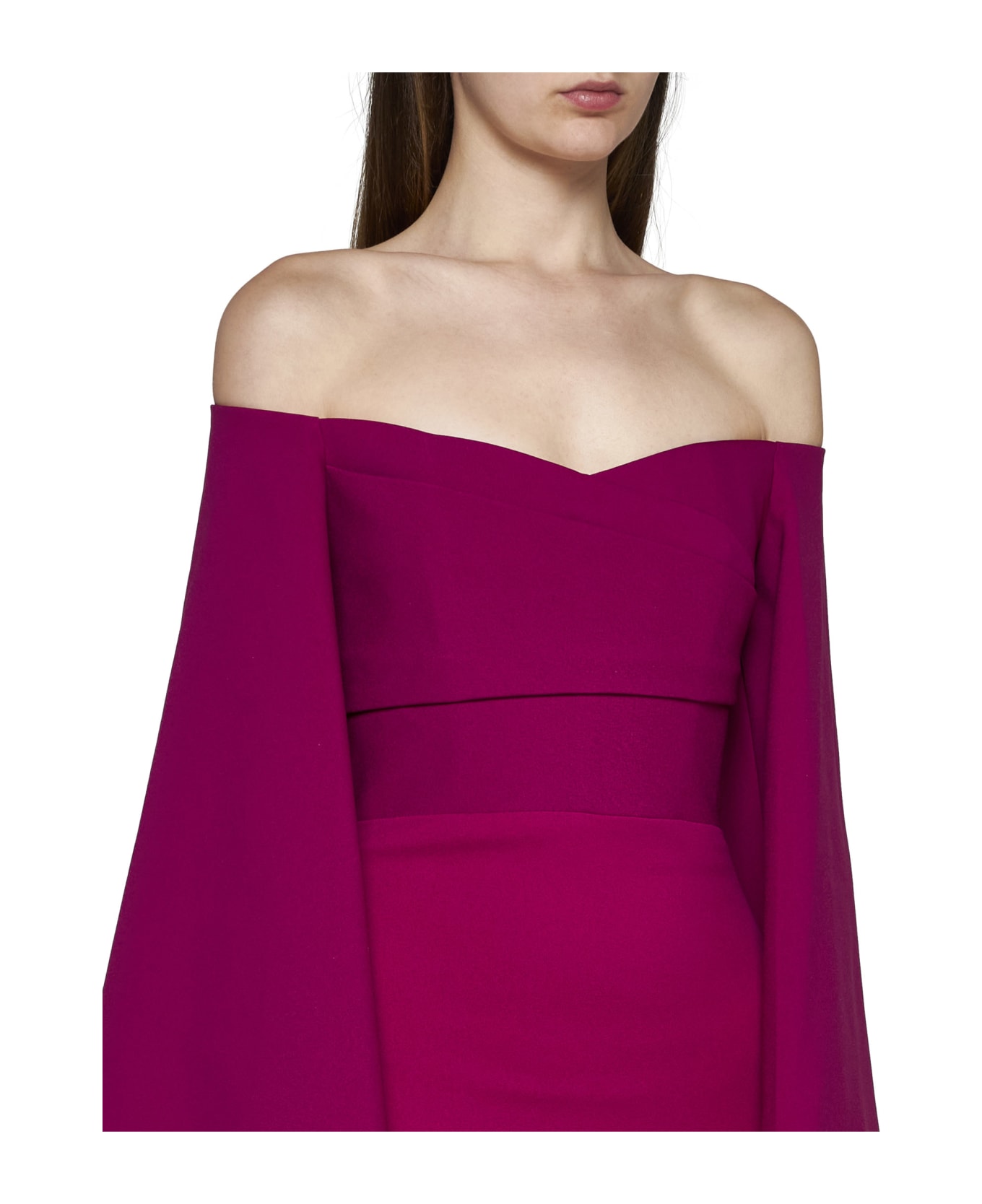 Solace London Dress - Fuchsia