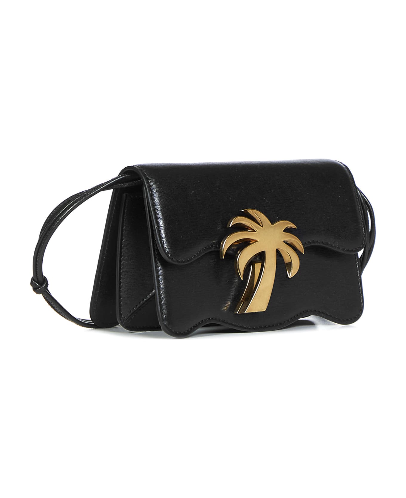 Palm Angels Palm Beach Leather Bag - Black
