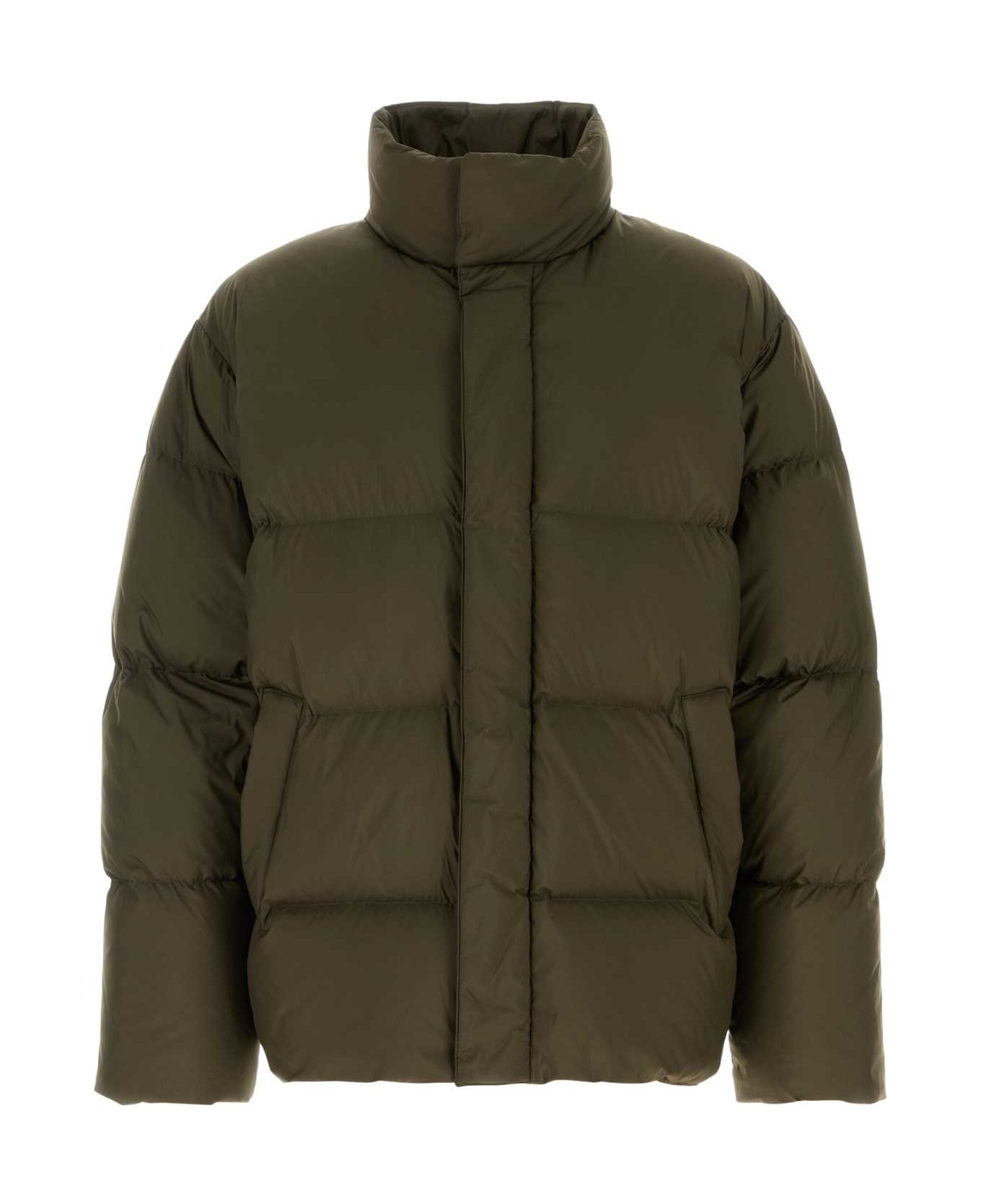 Saint Laurent Olive Green Polyester Down Jacket - KAKIMAT ダウンジャケット