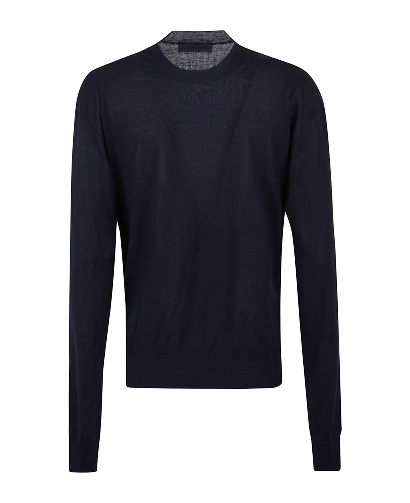 Jil Sander Sweater Cn Ls - Dark Blue ニットウェア