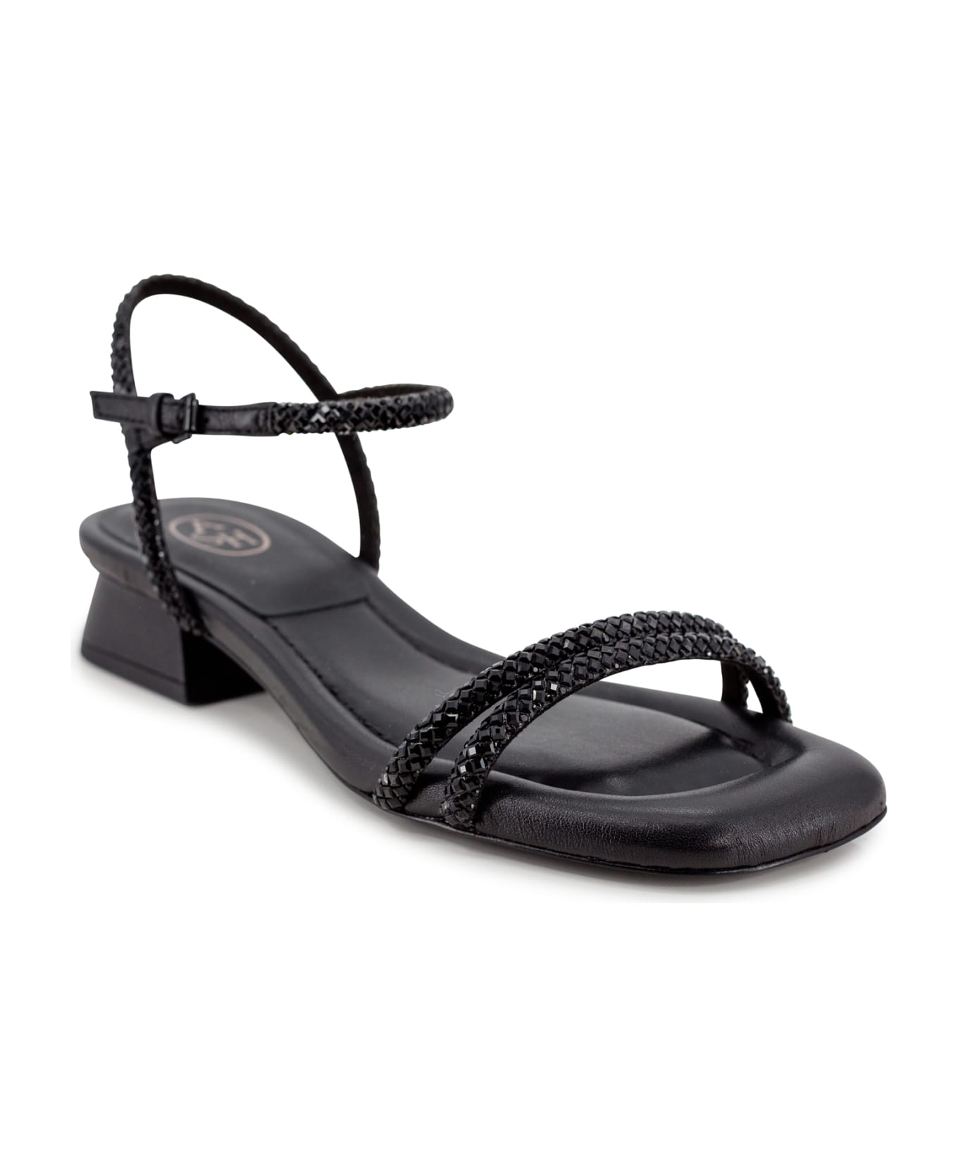 Ash 40mm Icaro Rhinestone-embellished Leather Sandals - Black