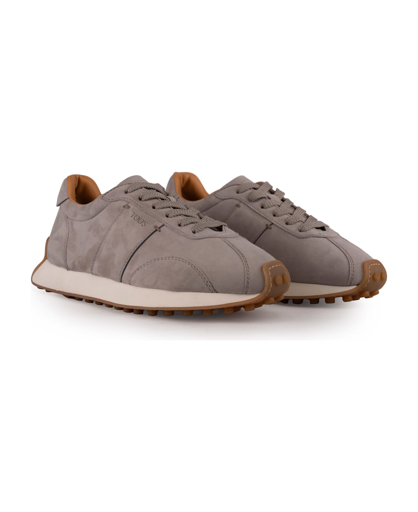 Tod
s T-vintage Sneakers In Suede - Grigio