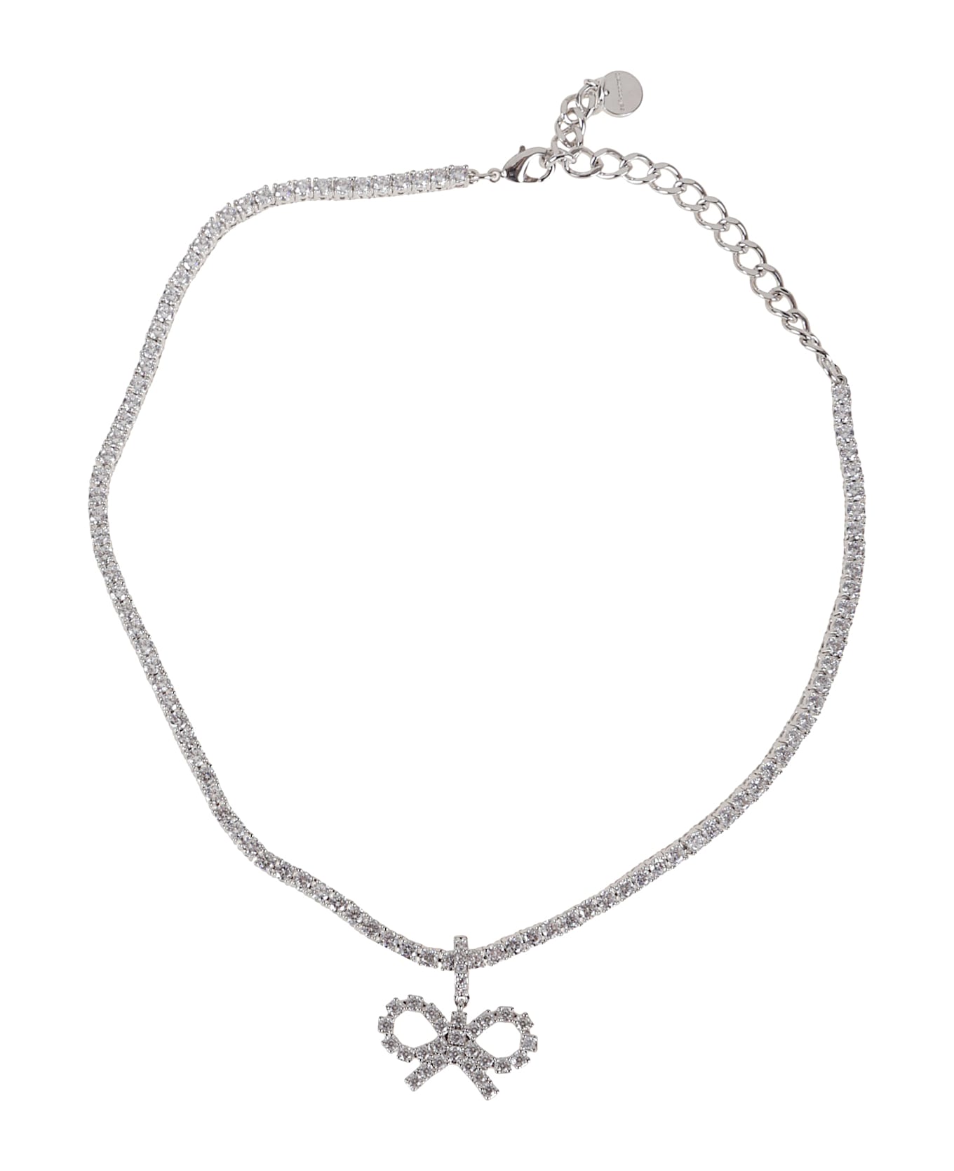 self-portrait Crystal Bow Tennis Necklace | italist, ALWAYS LIKE A self-portrait Crystal Bow Tennis Necklace | italist, ALWAYS LIKE A