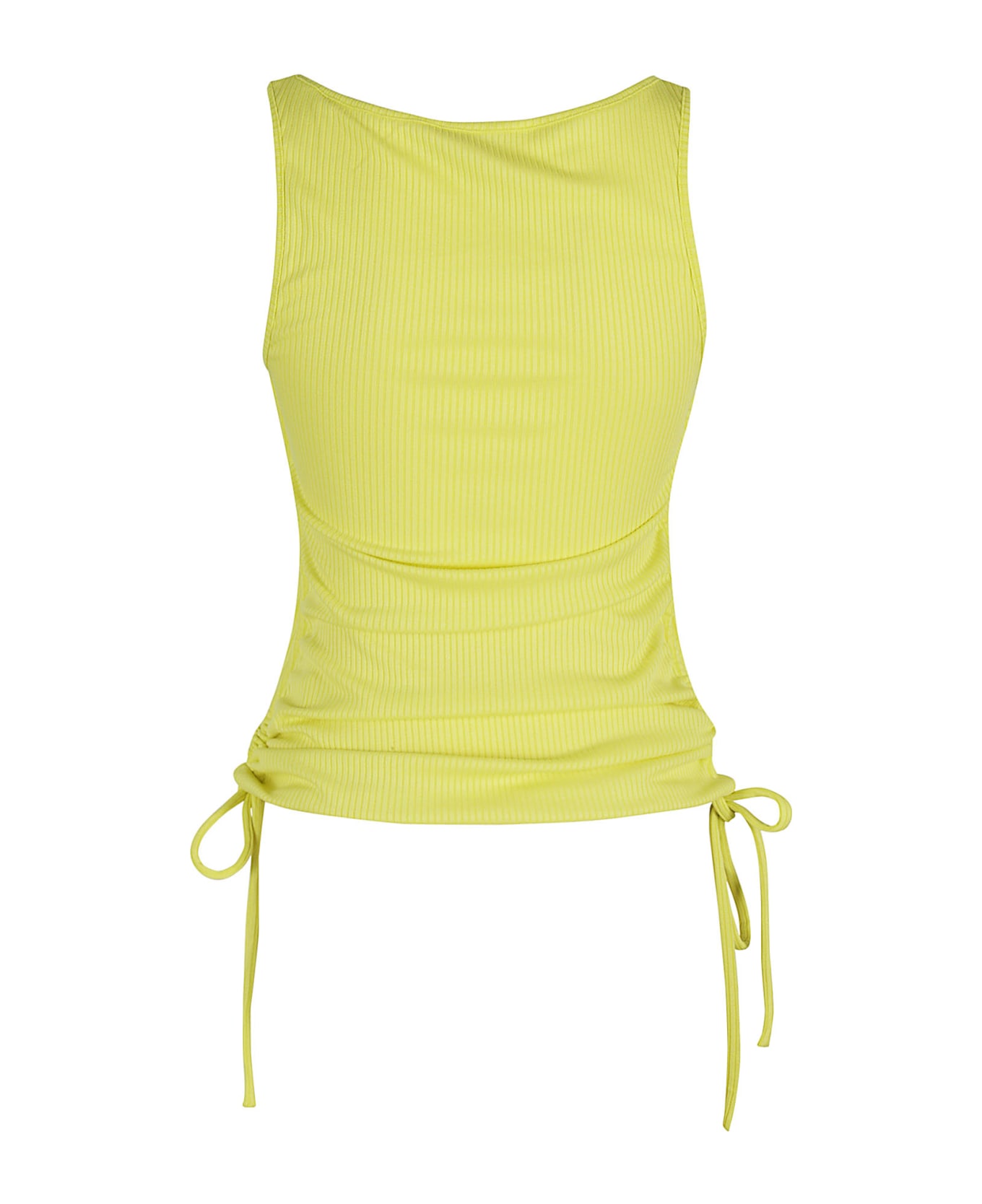 Amen Tank Top In Rib - Yellow