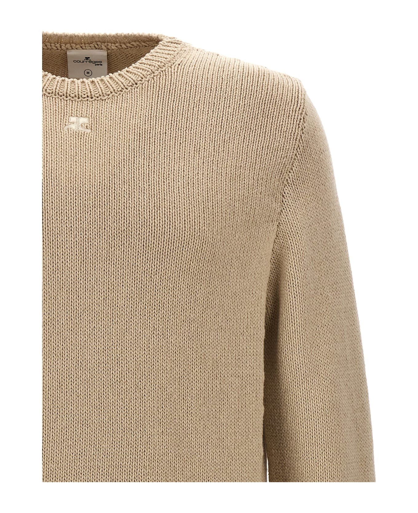 Courrèges Side Opening Sweater - Beige
