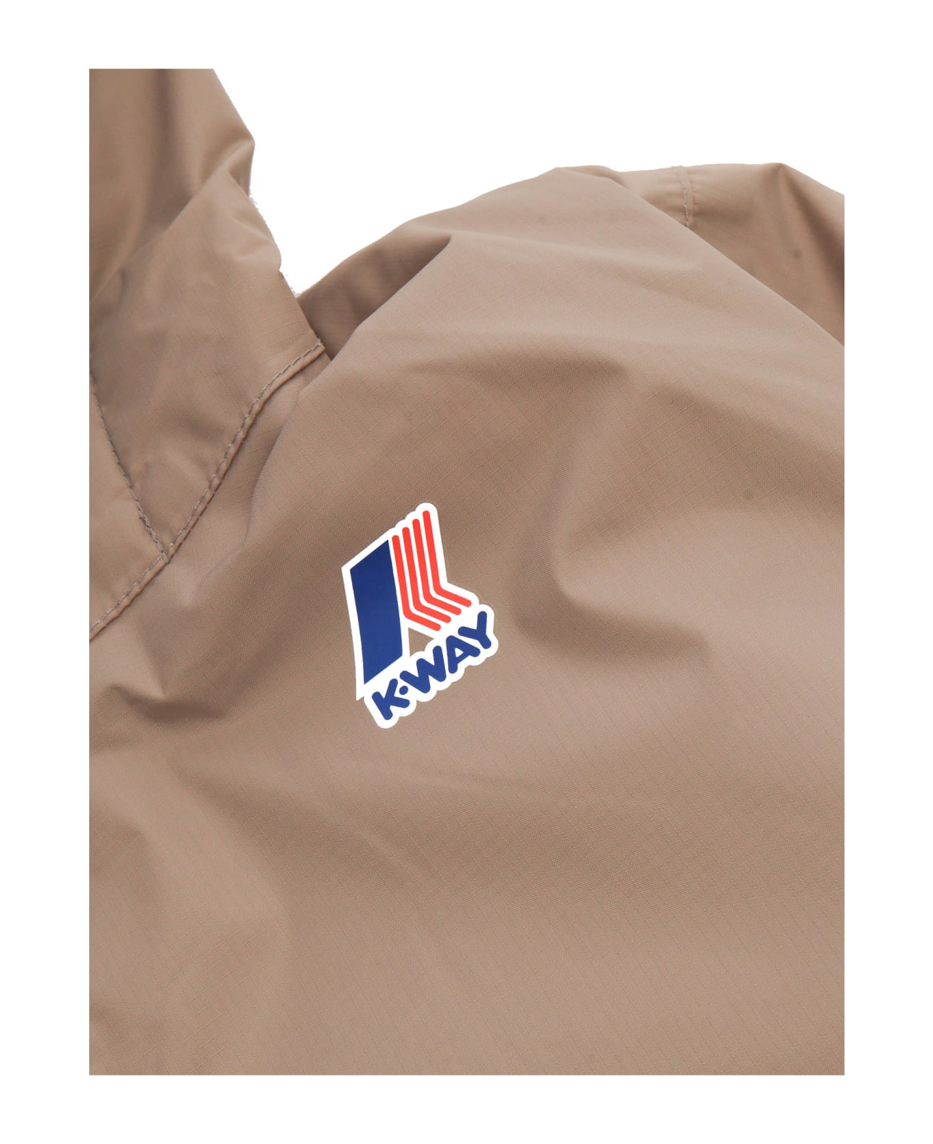 K-Way Brown Waterproof Jacket - BROWN