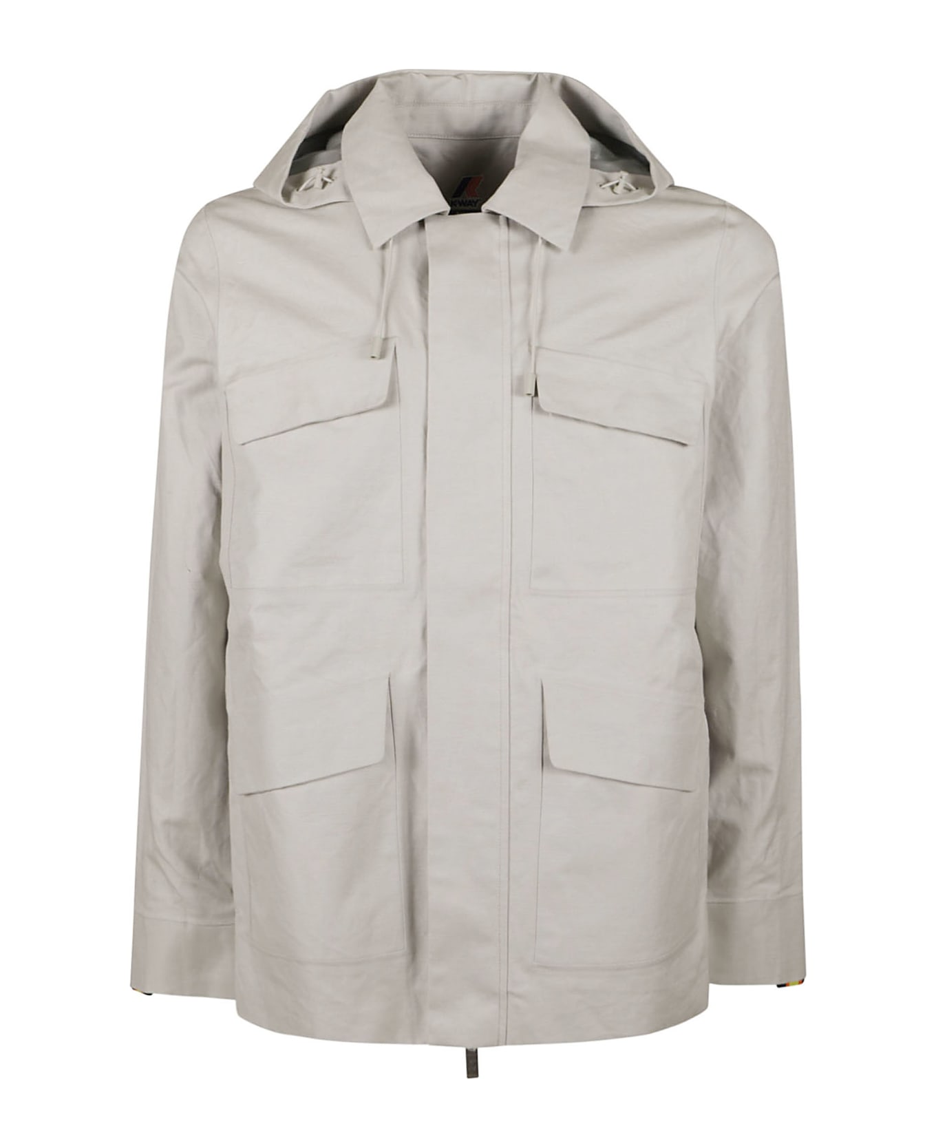 K-Way Erhal Linen Blend Jacket - Beige/Silver