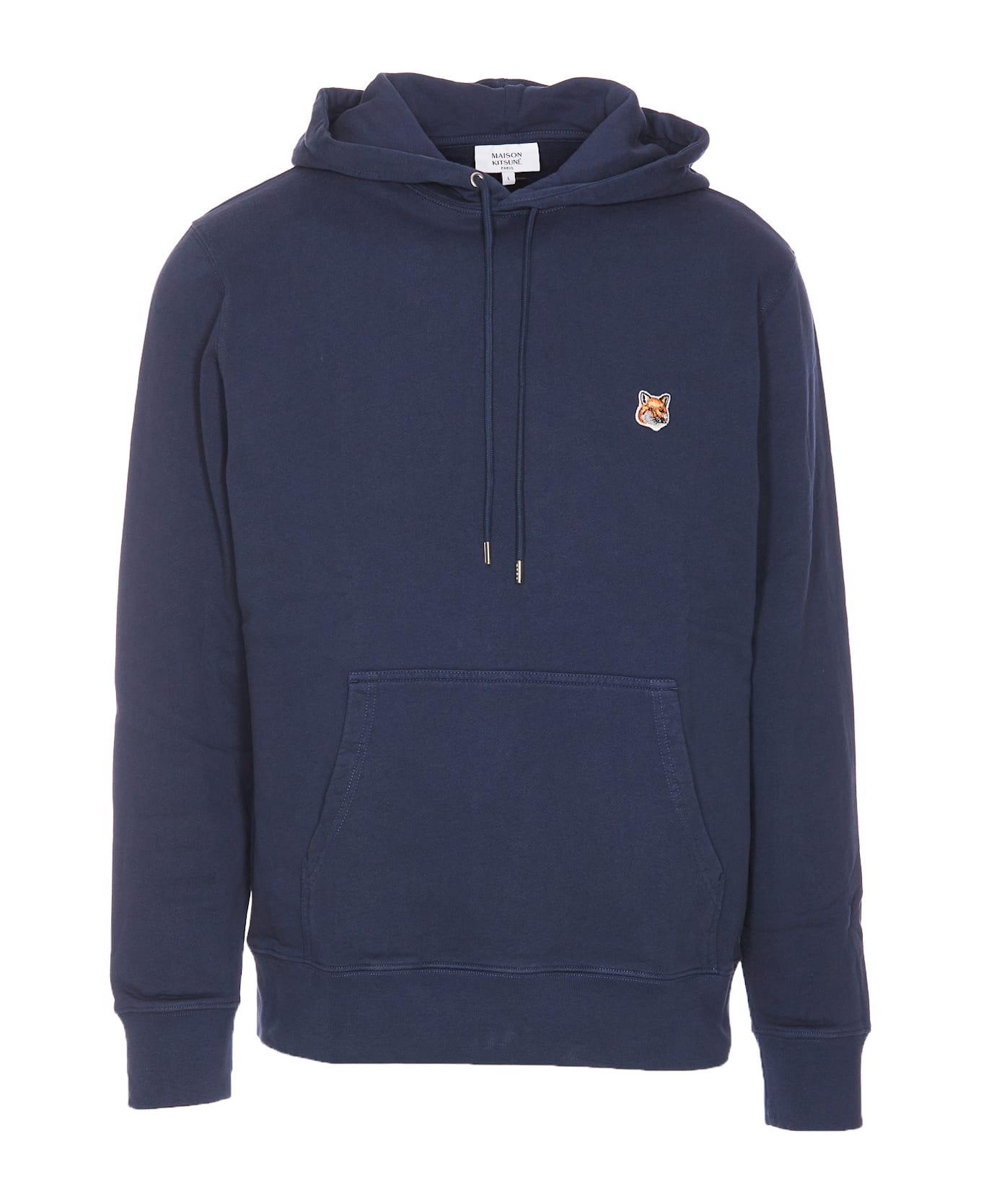 Maison Kitsuné Fox Head Patch Regular Hoodie - INK BLUE