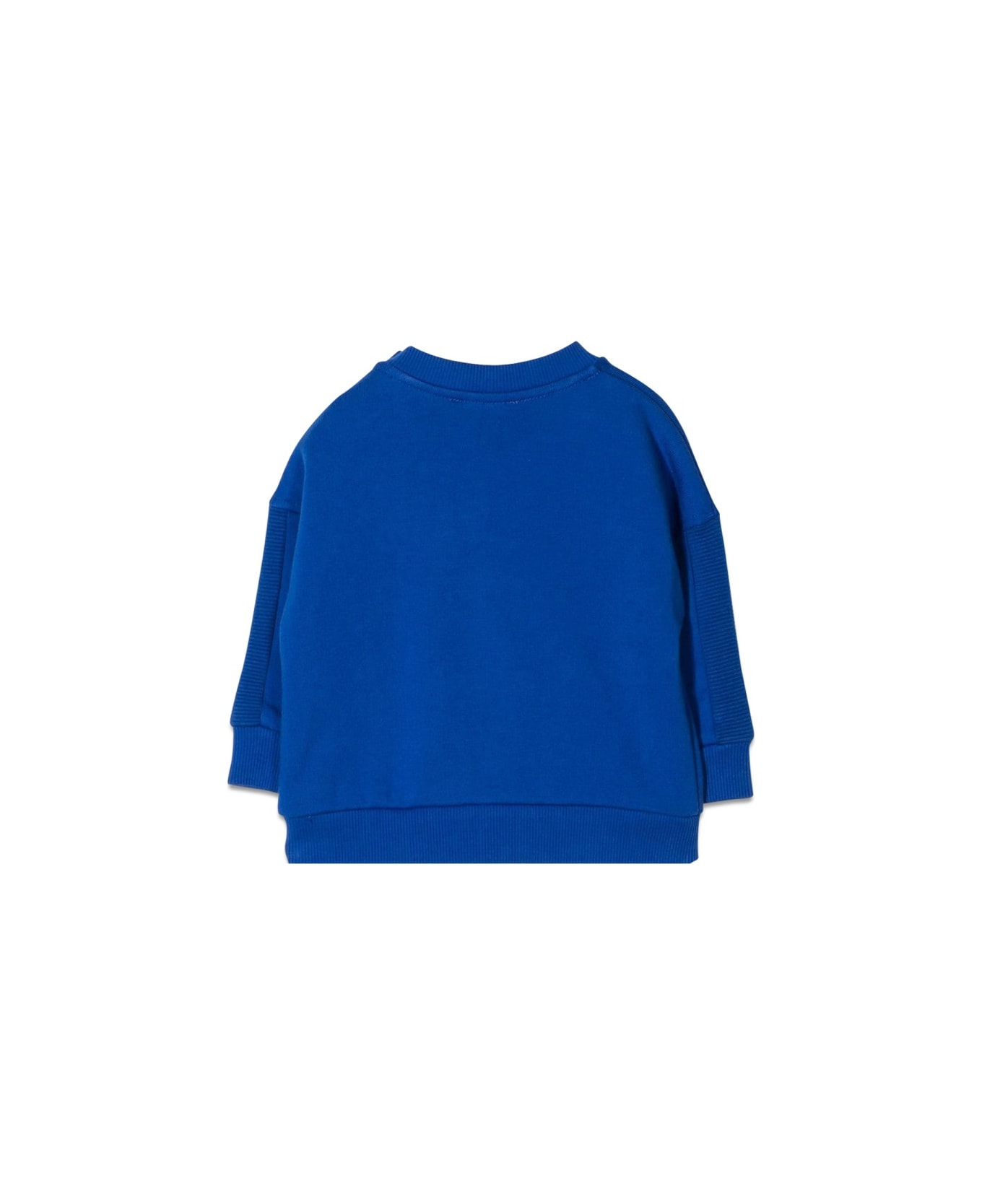 Moschino Felpa In Cotone Con Logo - BLUE