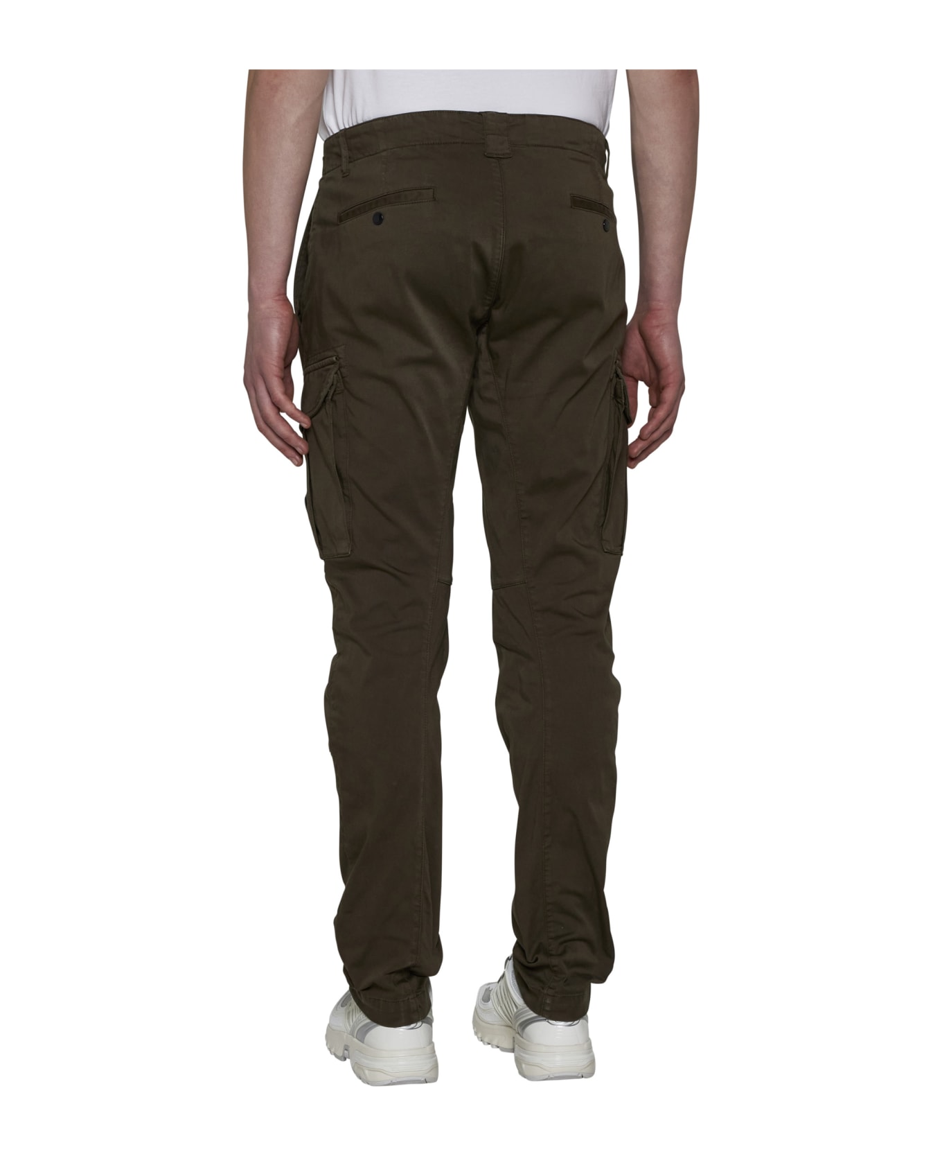 C.P. Company Stretch Cotton Cargo Pants - Ivy green ボトムス