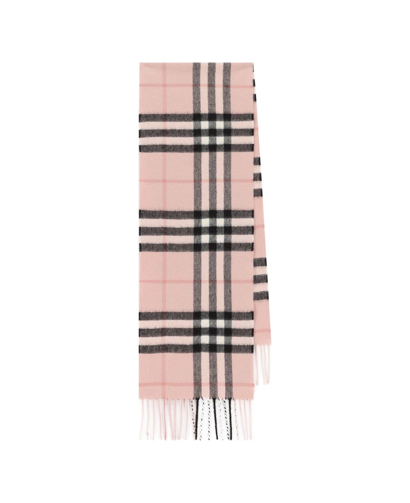 Burberry Checked Fringed Knit Scarf アクセサリー＆ギフト